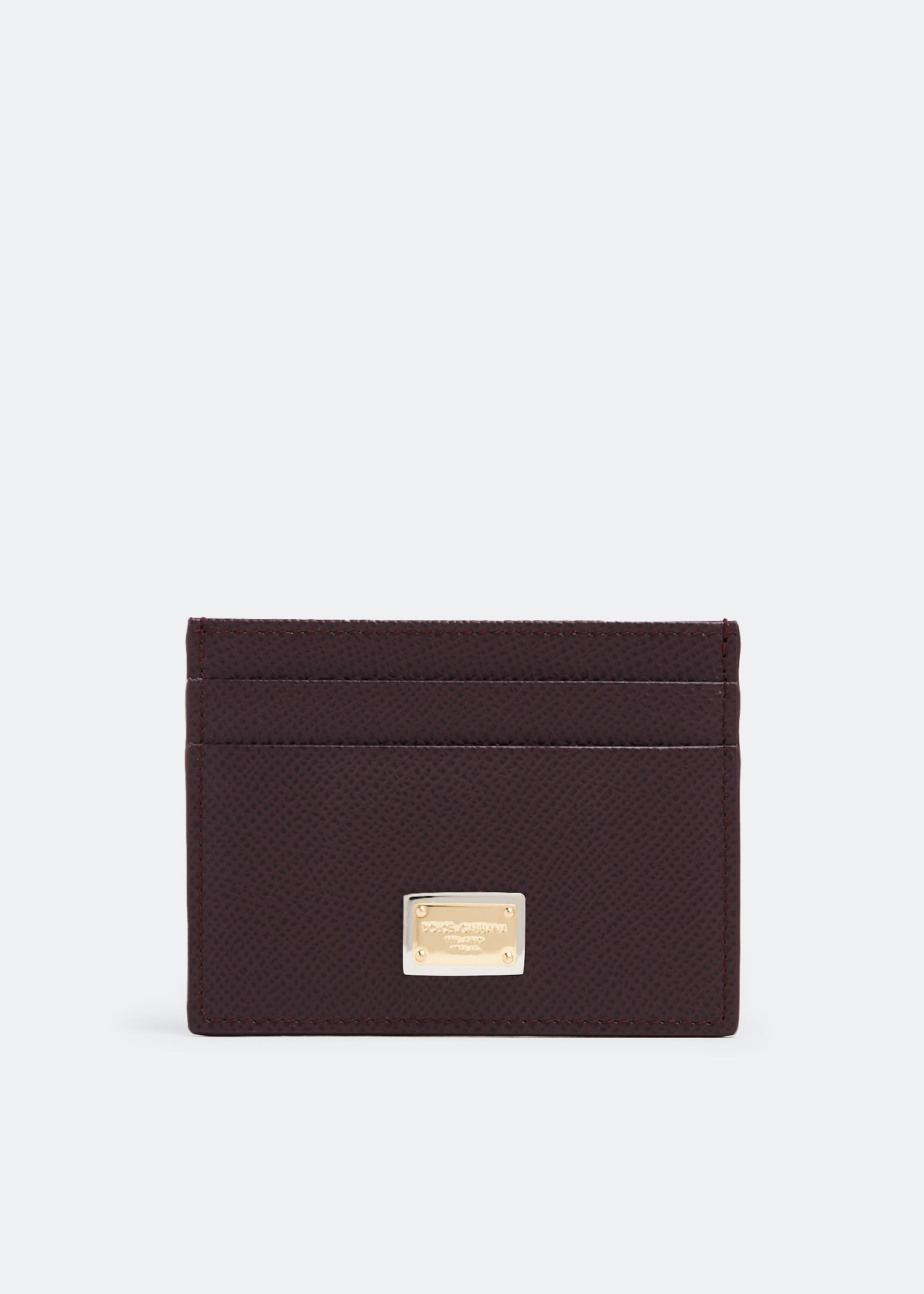 

Calfskin card holder, Burgundy