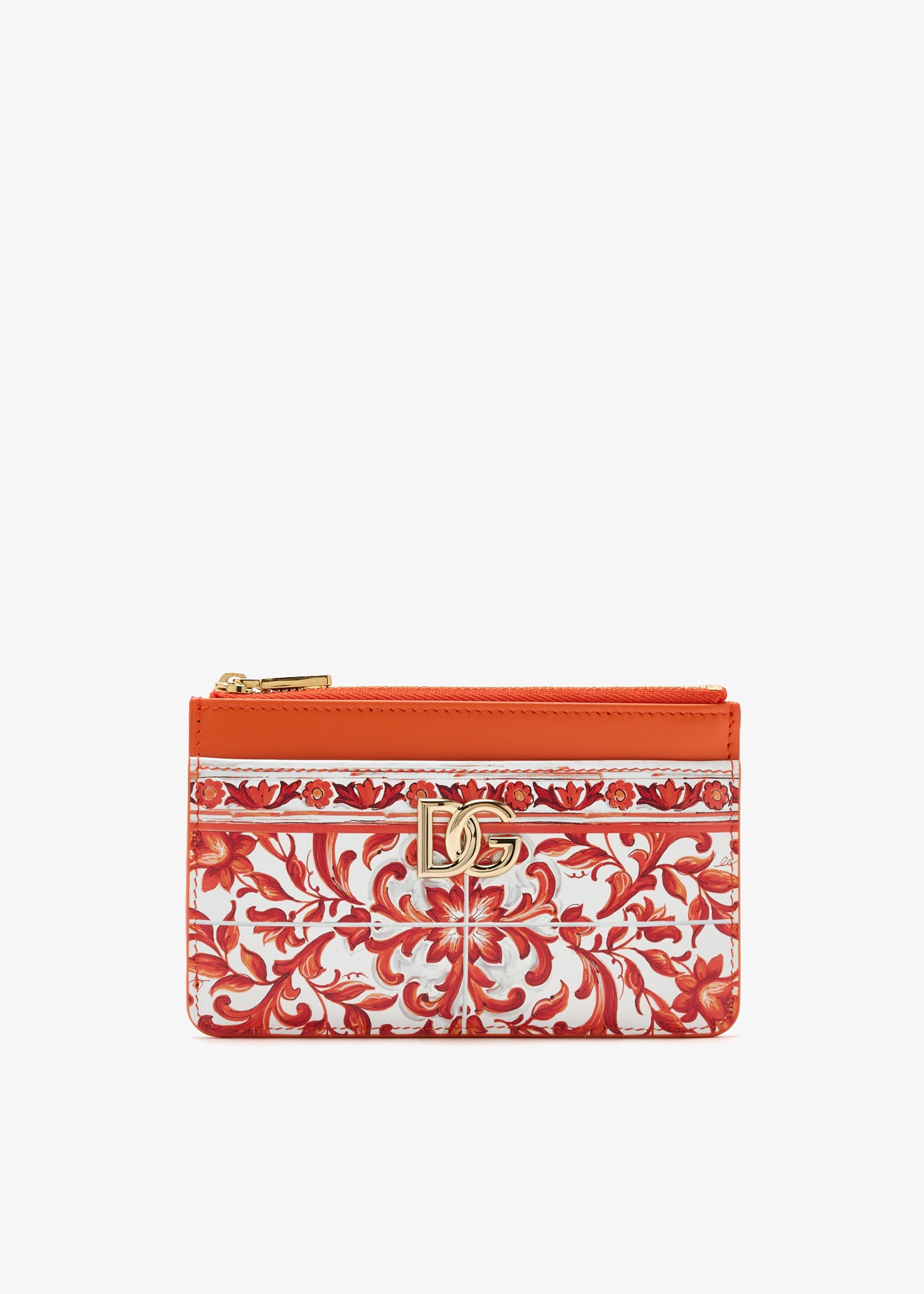 

3.5 Majolica-print card holder, Orange