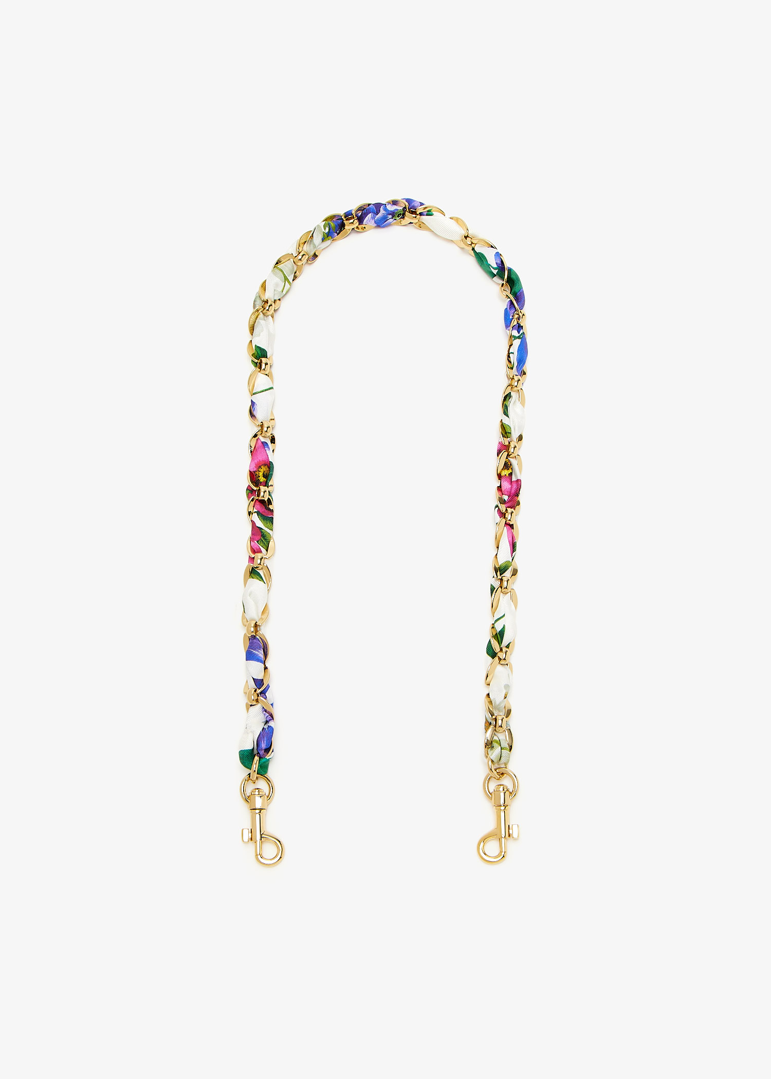 

Bejeweled chain strap, Gold