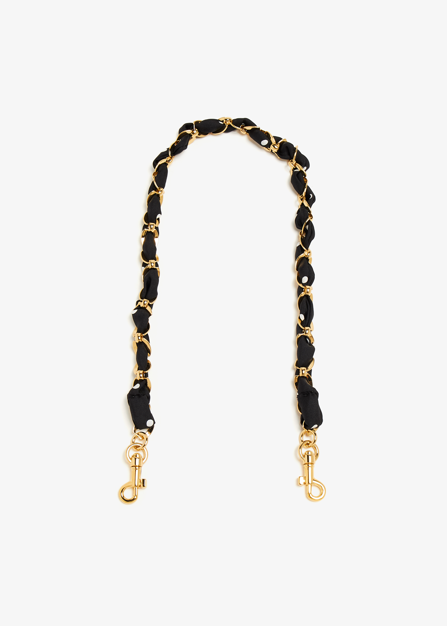 

Polka dot chain shoulder strap, Gold