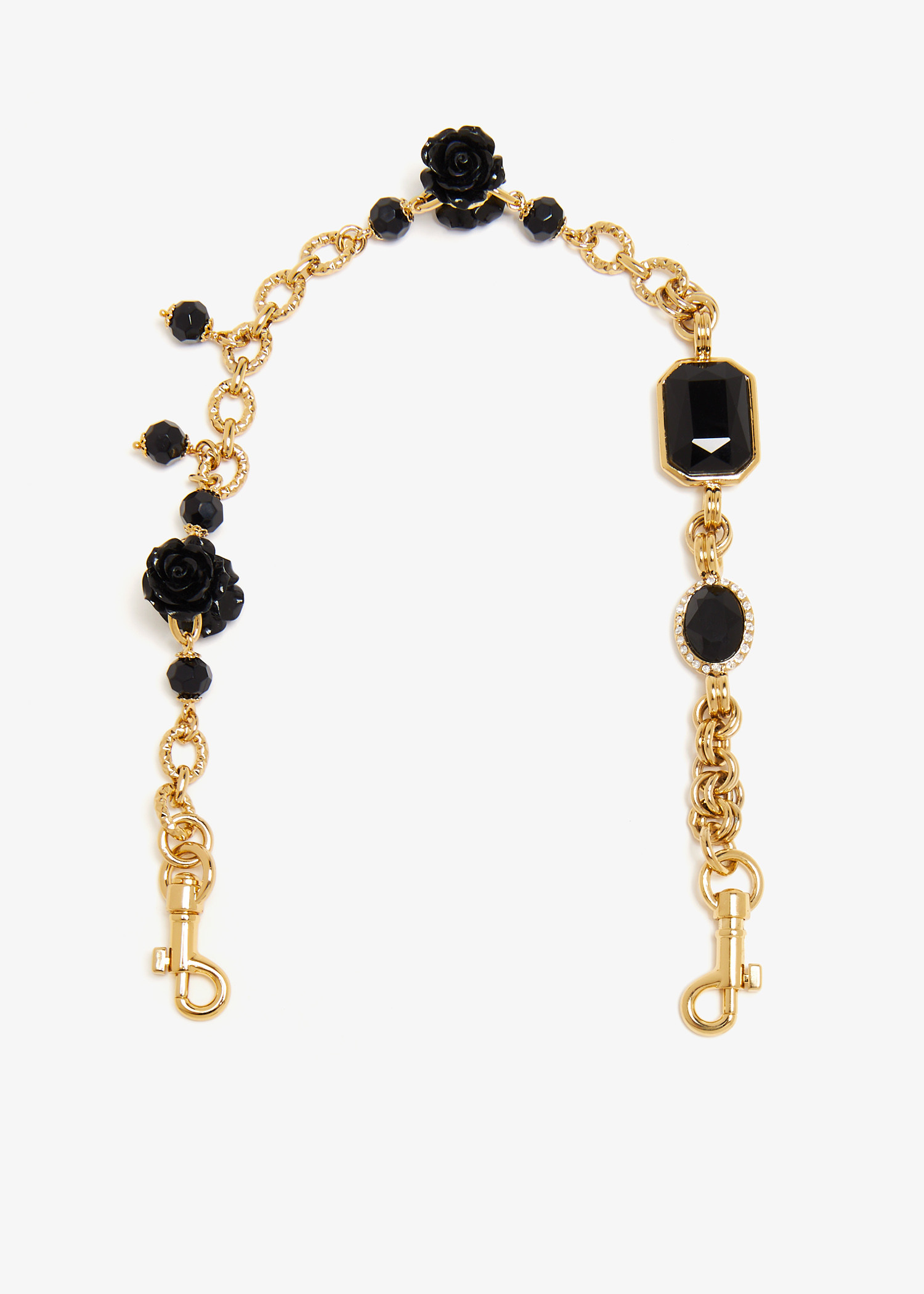 

Rhinestone chain shoulder strap, Gold