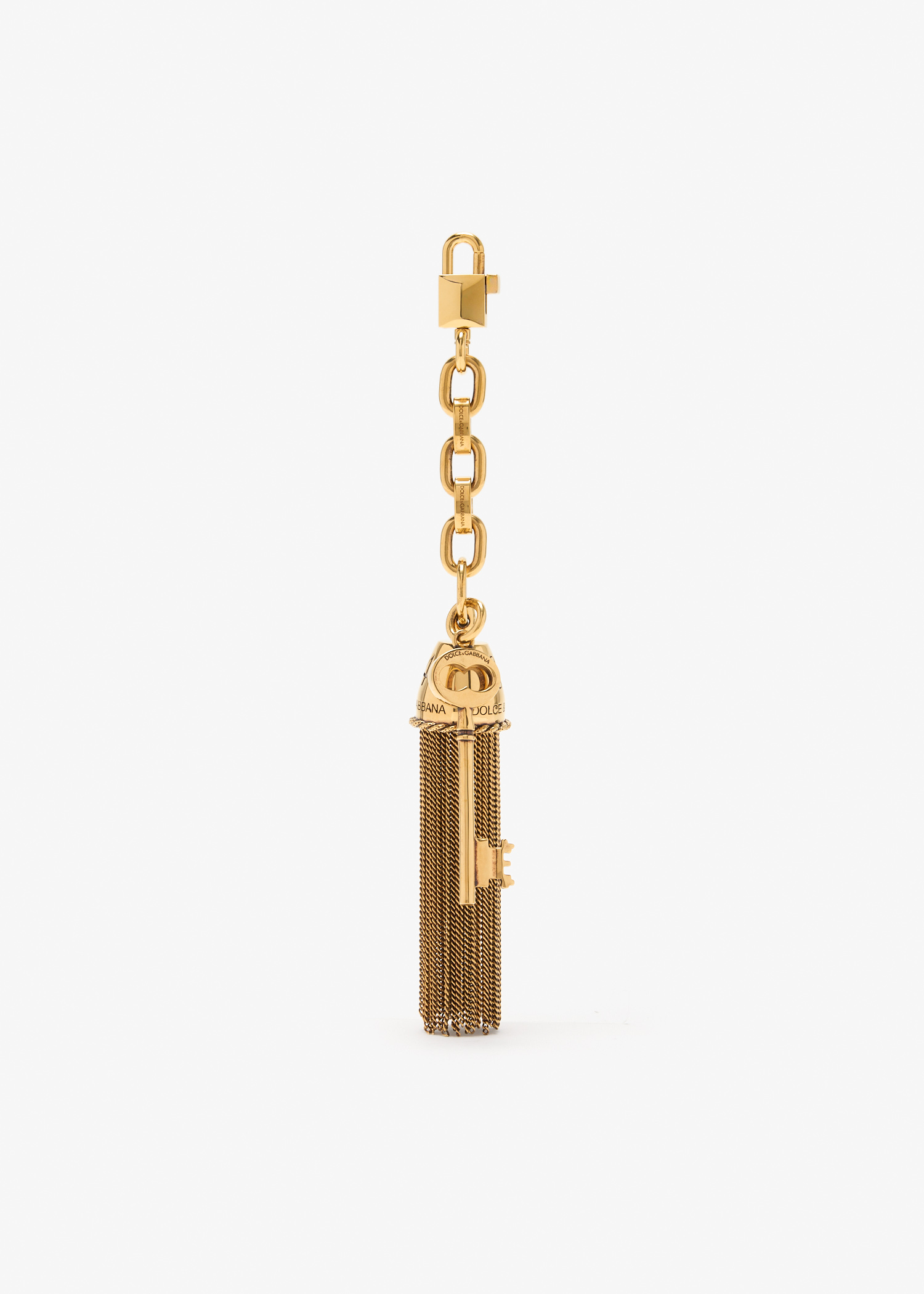 

Metal charm keychain, Gold