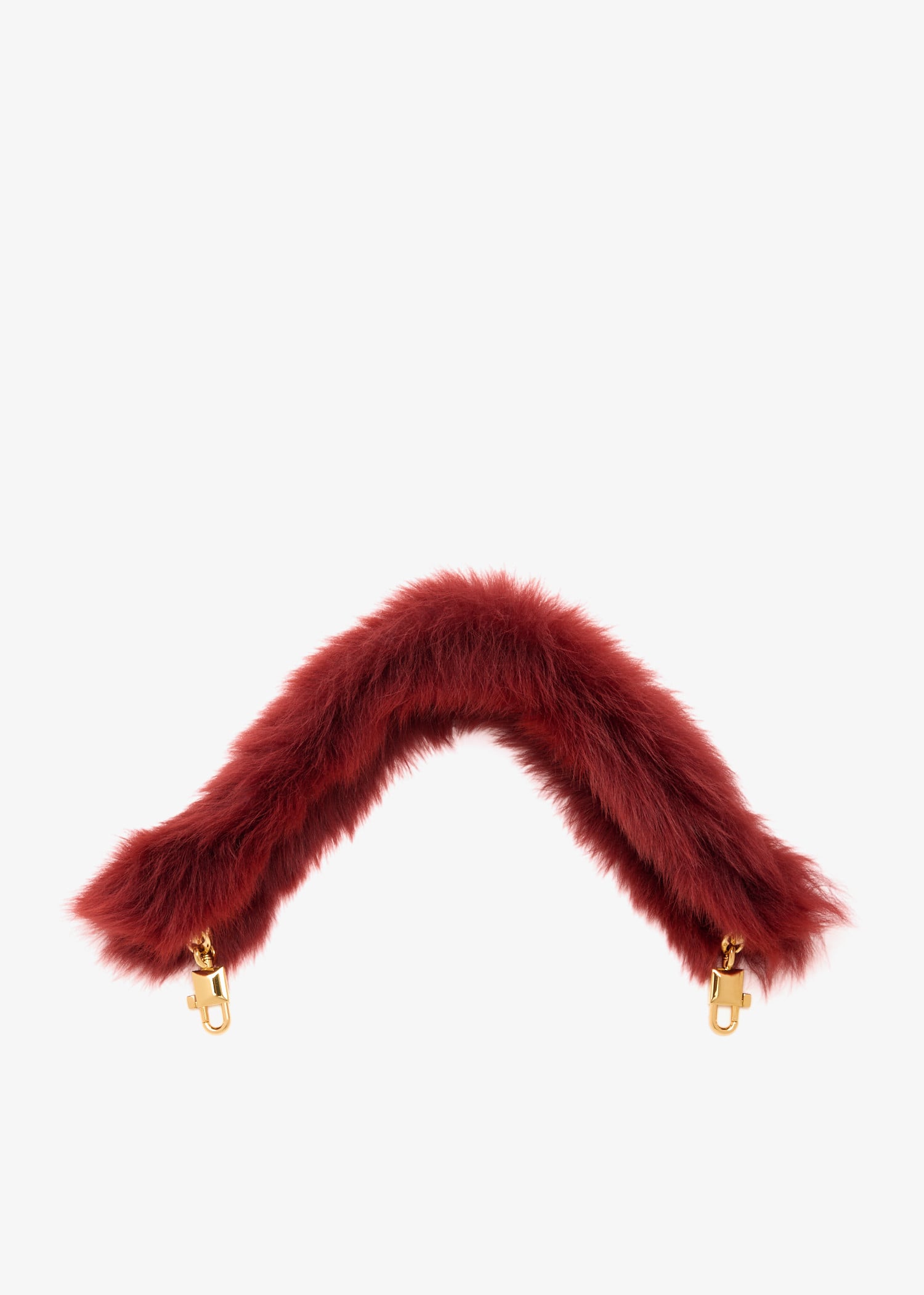 

Shearling shoulder strap, Red