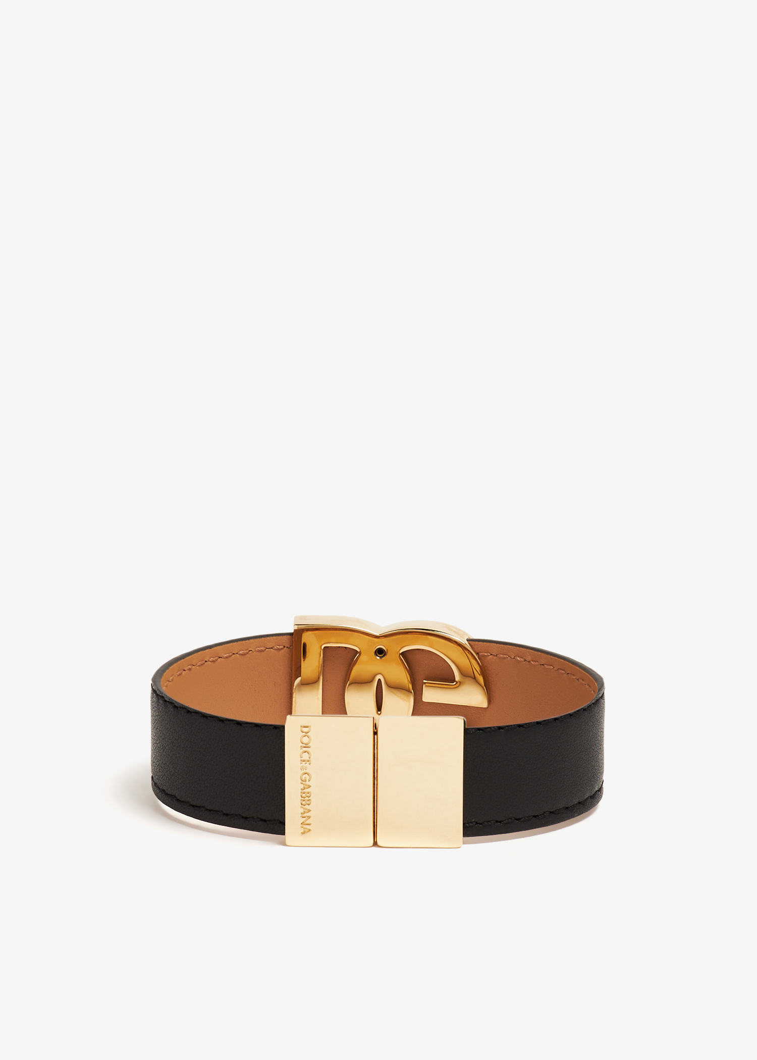 Dolce&Gabbana DG logo bracelet for Men - Black in UAE | Level Shoes