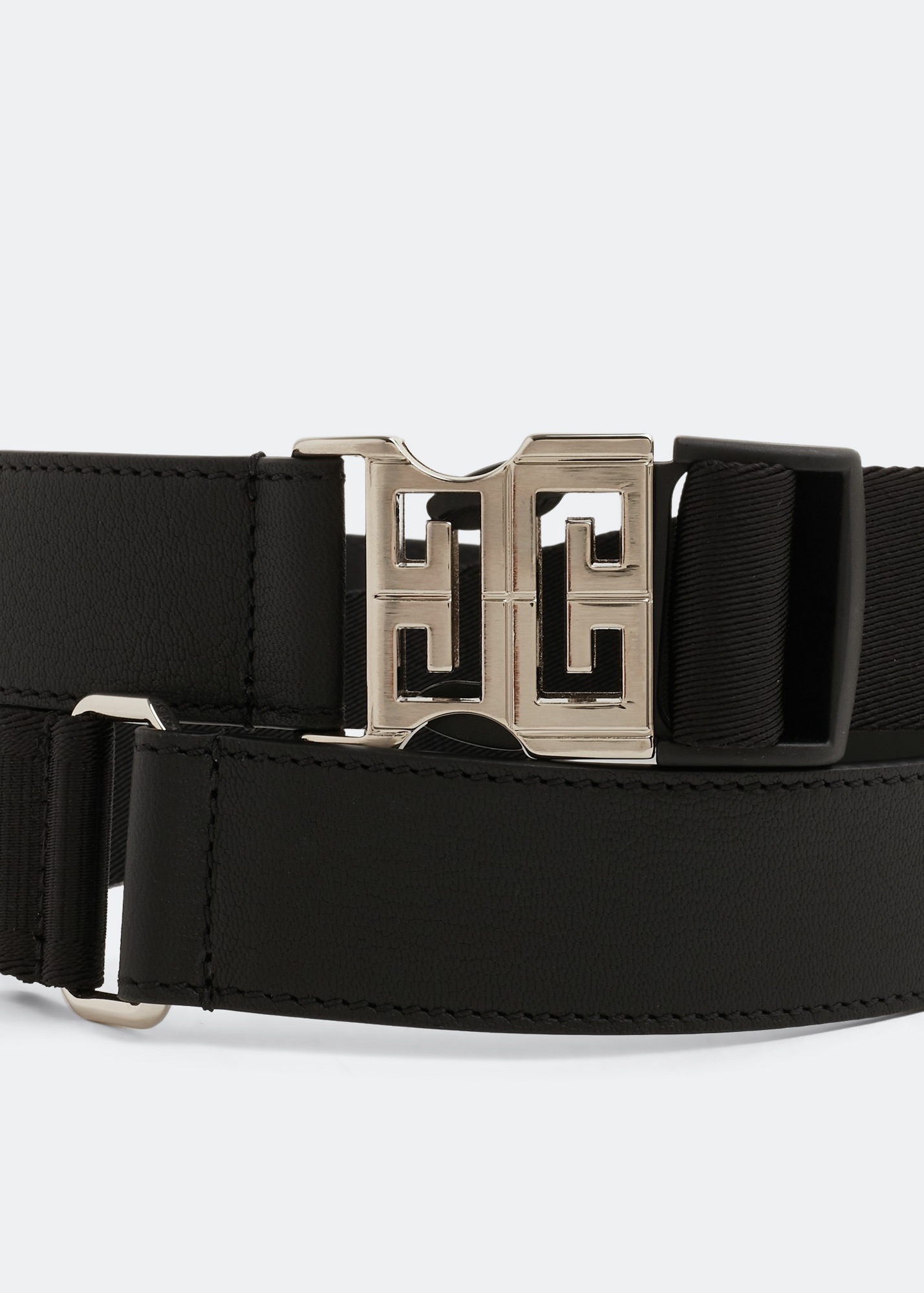 

4G leather belt, Black