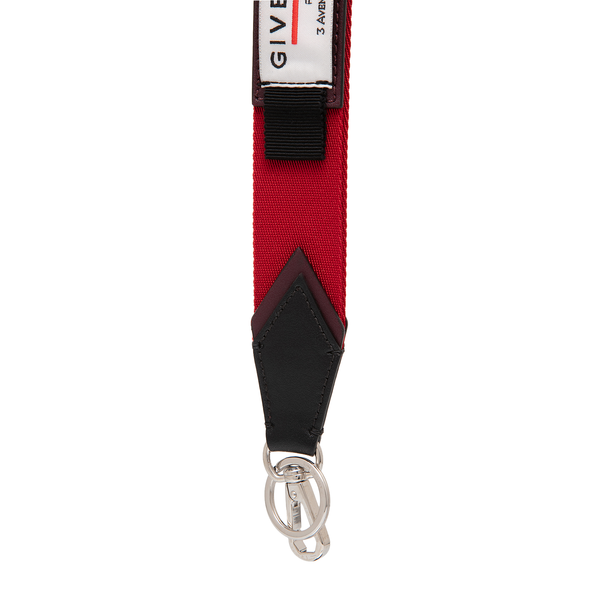 

Label keyring, Red