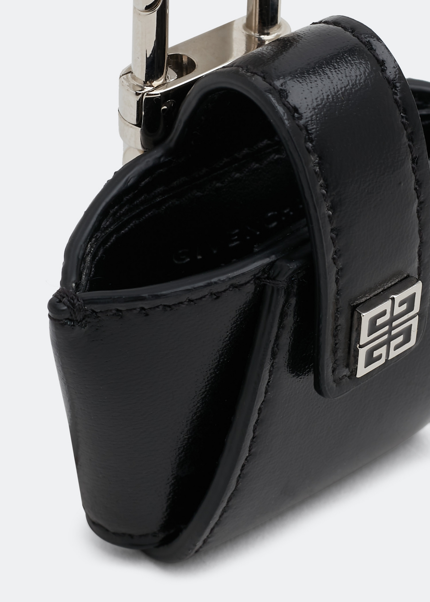 

Box leather AirPods case, Black