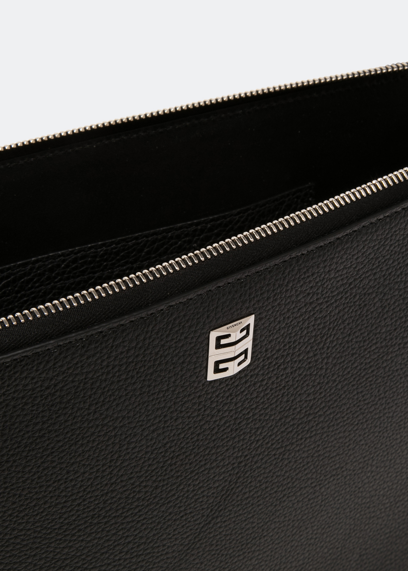 

Large leather pouch, Black