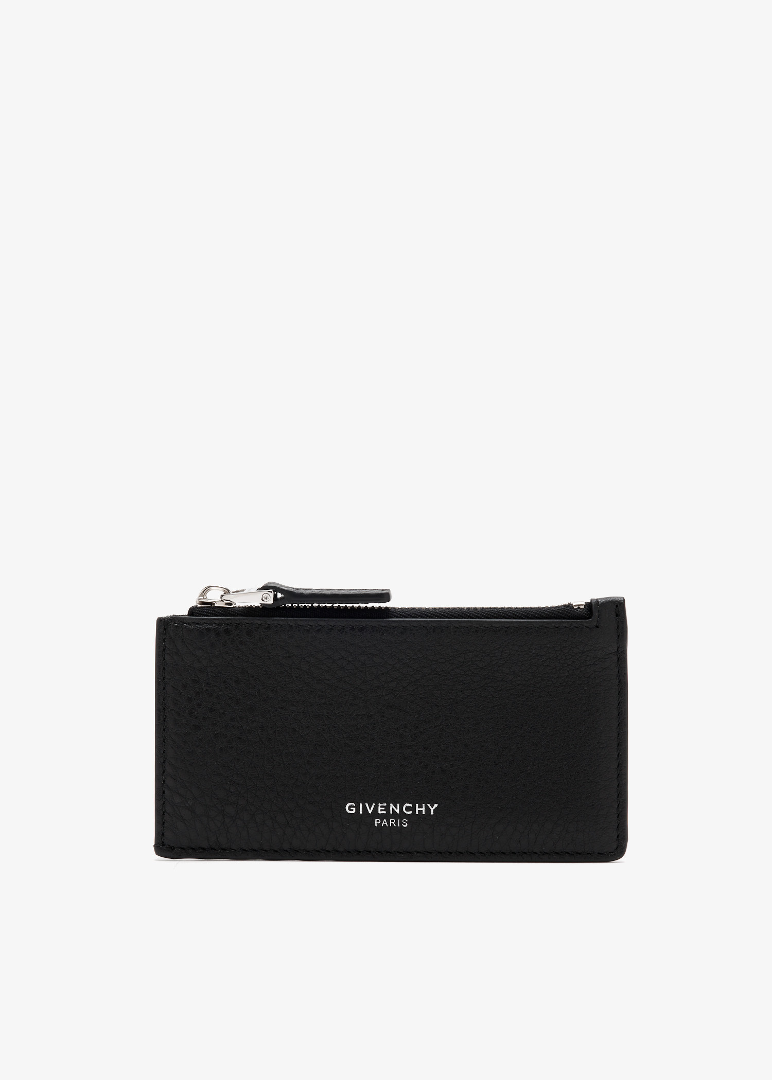 

Zipped card holder, Black
