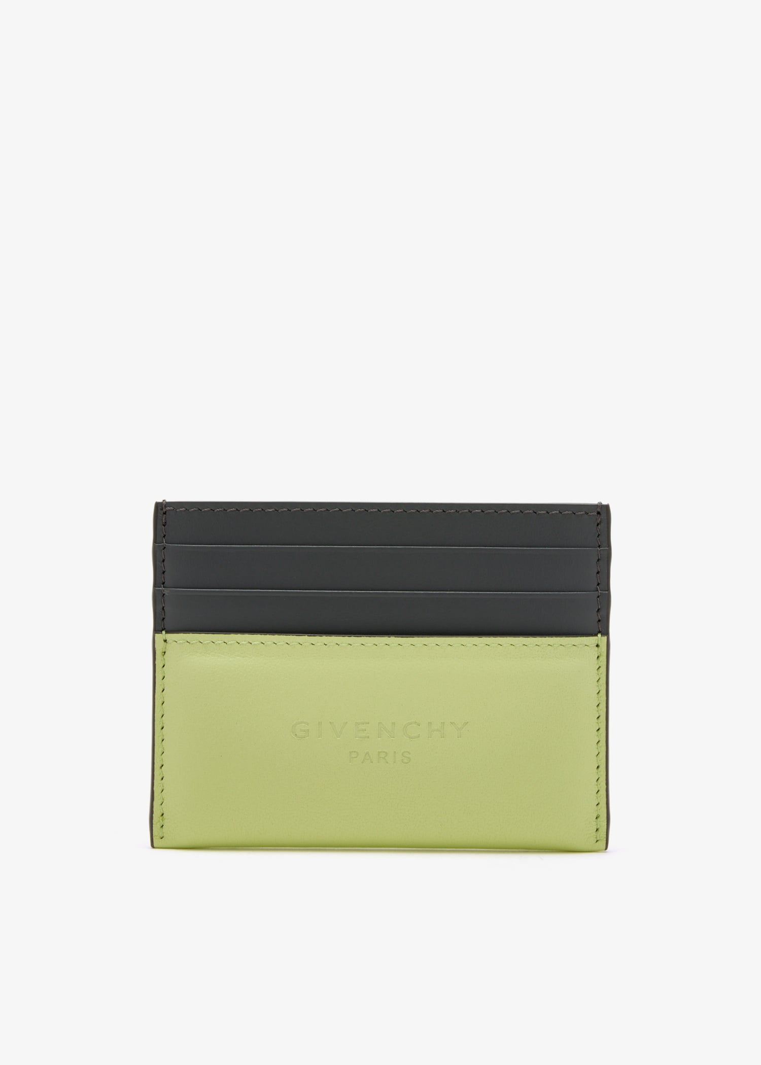 

Antigona Stamped bi-color card case, Green