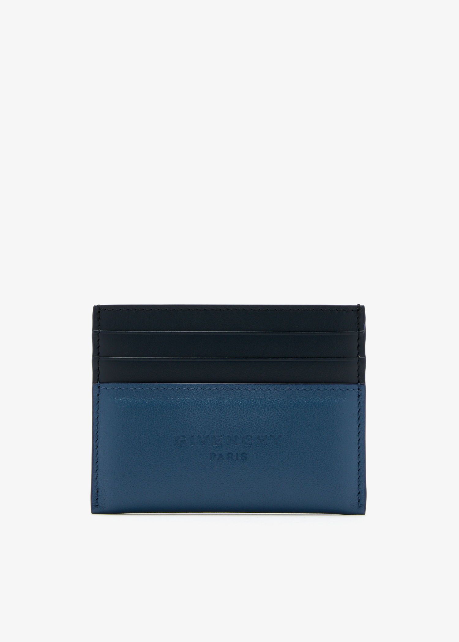 

Antigona Stamped bi-color card case, Blue