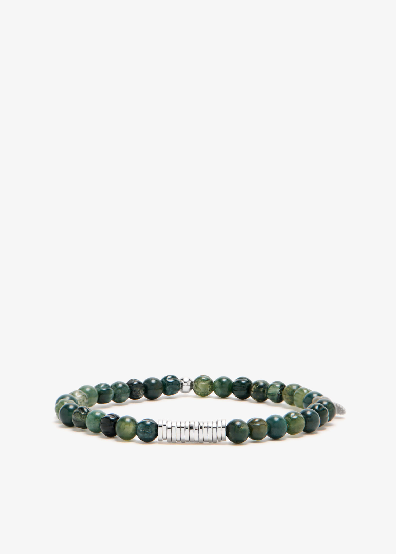 

Tatsilver Moss Agate bracelet, Green