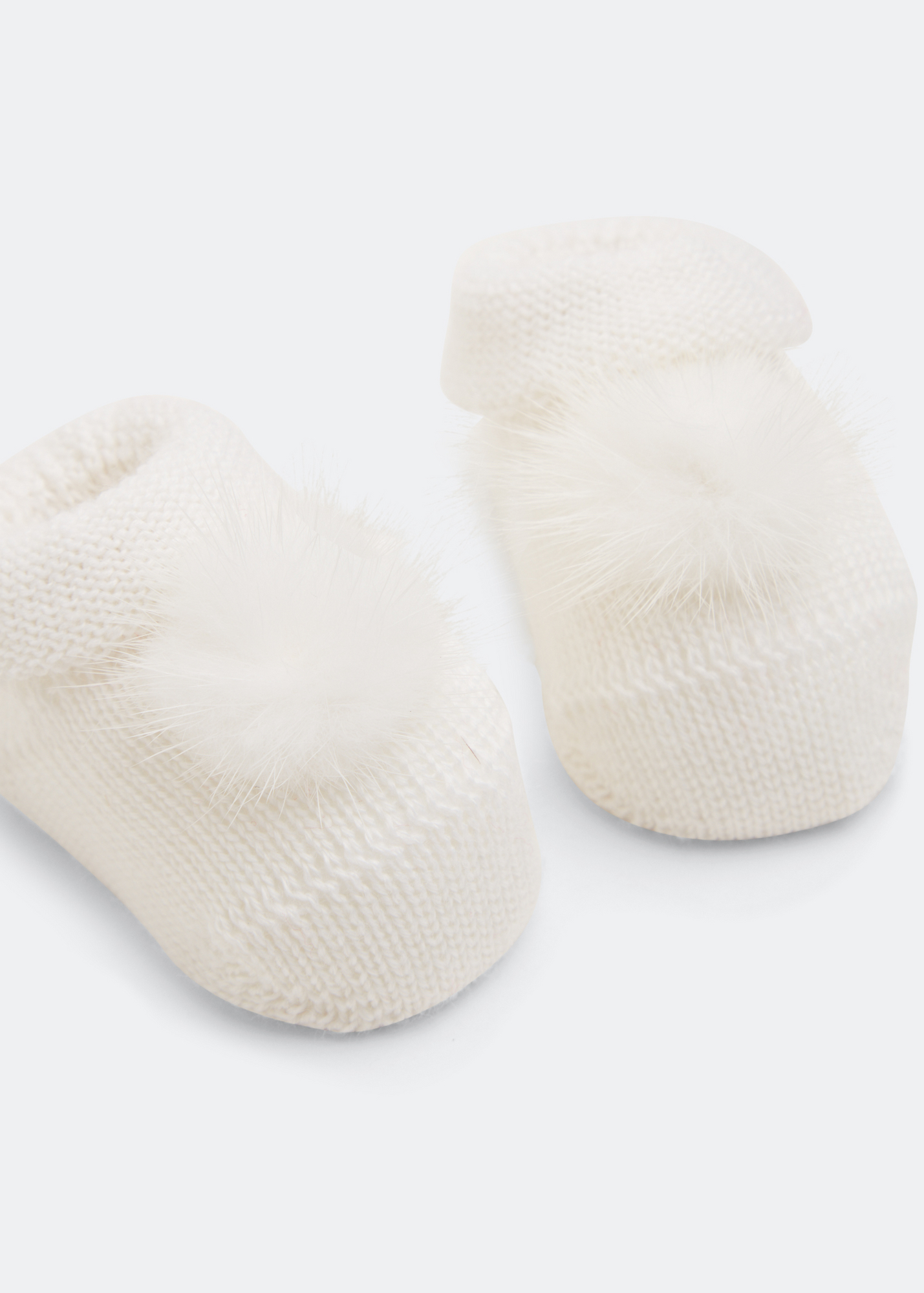

Wool booties, White