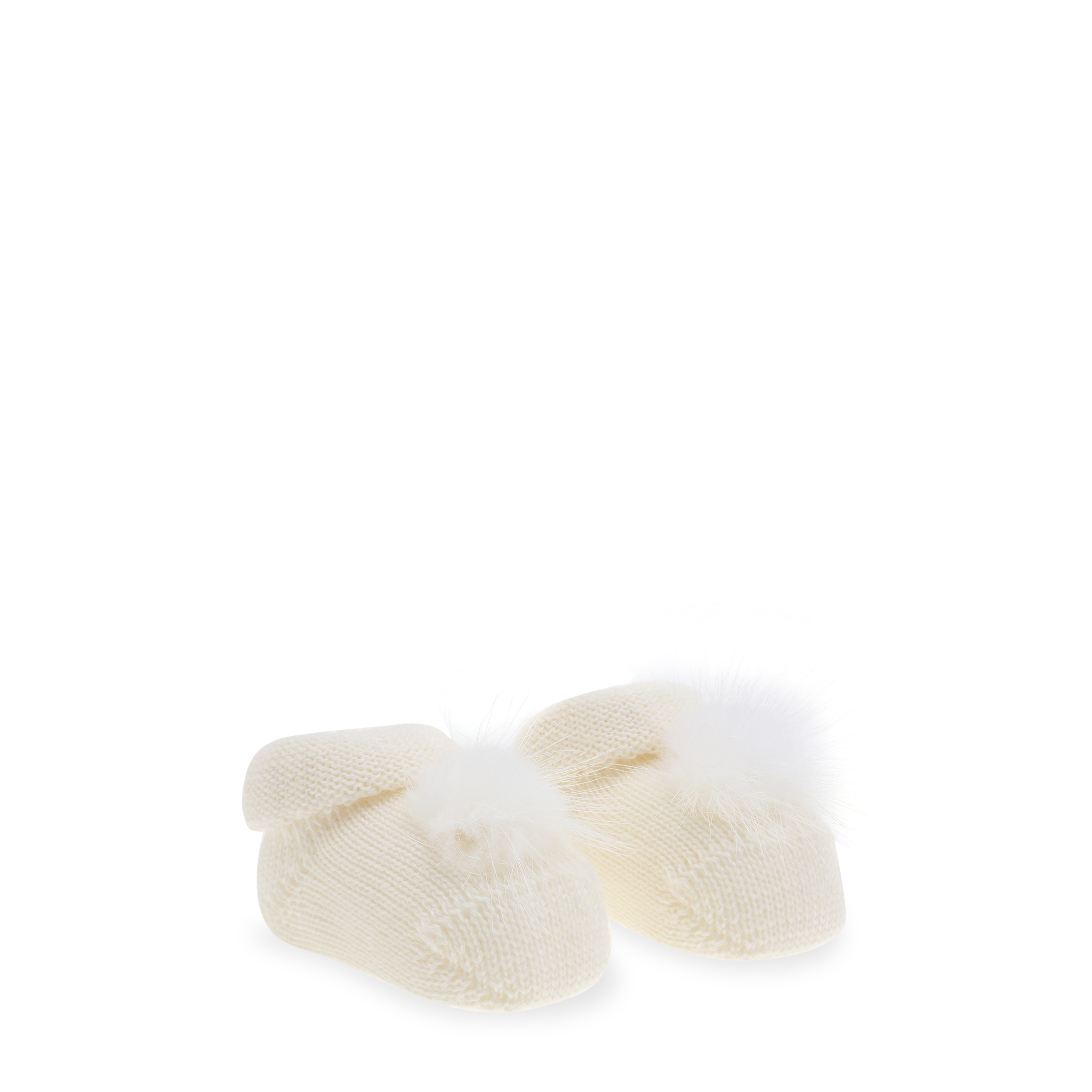 

Wool booties, White