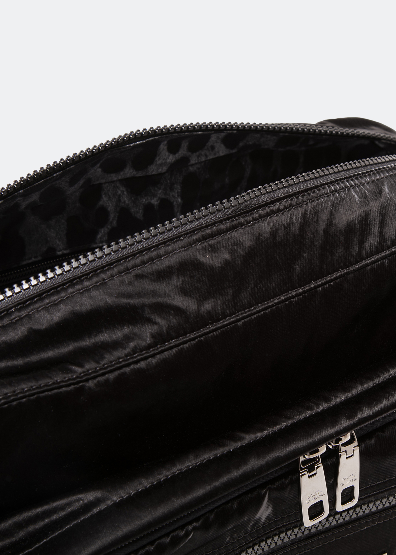 

Nero Sicilia DNA nylon messenger bag, Black