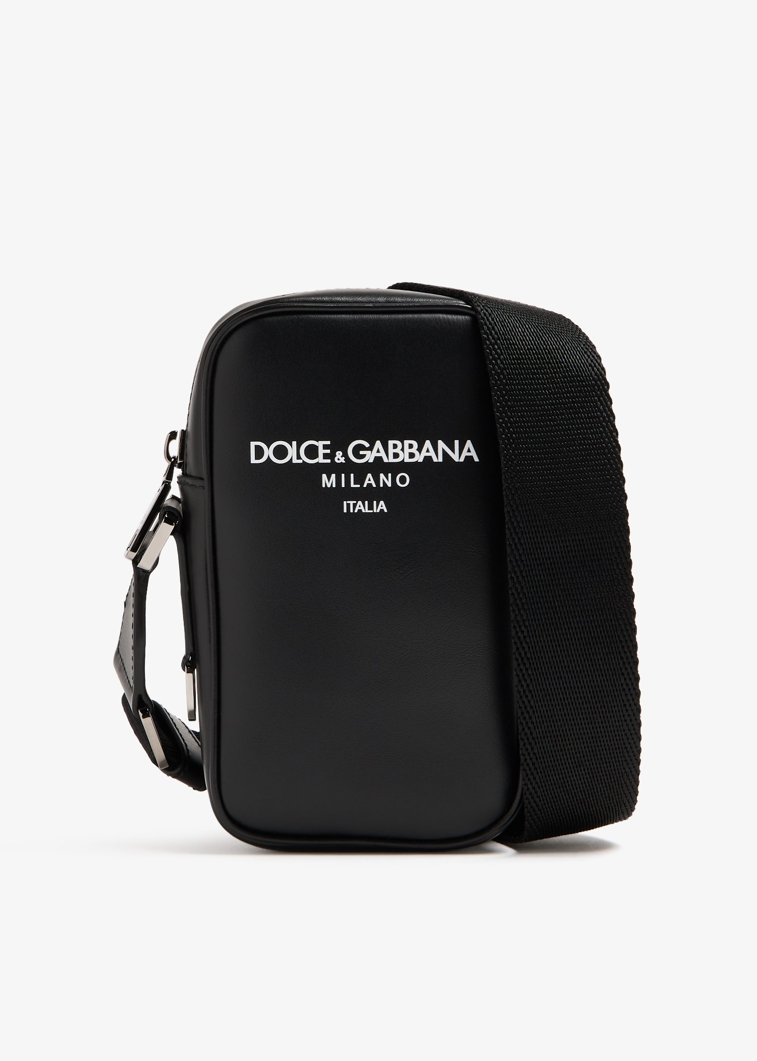 

Small calfskin crossbody bag, Black