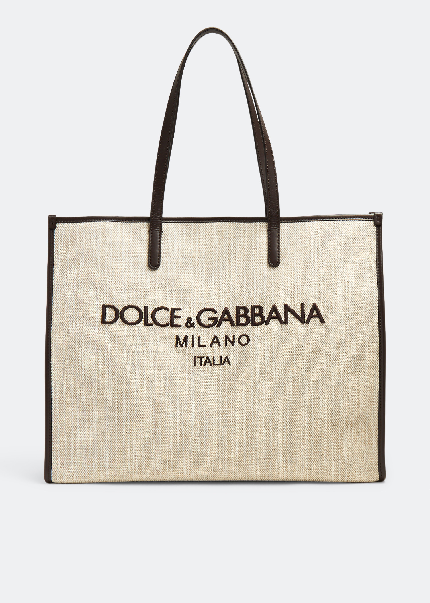 

Logo large shopper bag, Beige