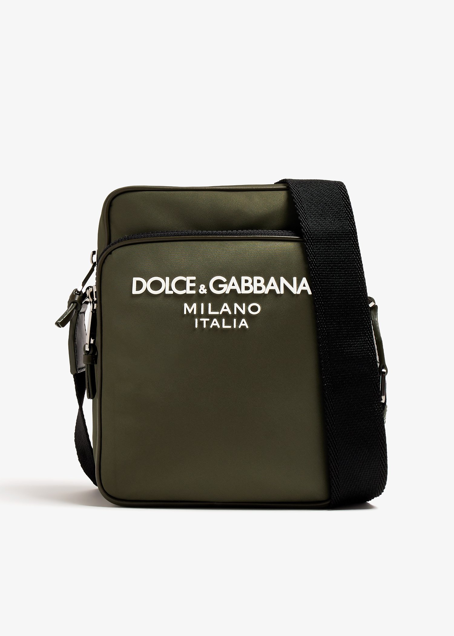 

Logo nylon crossbody bag, Green