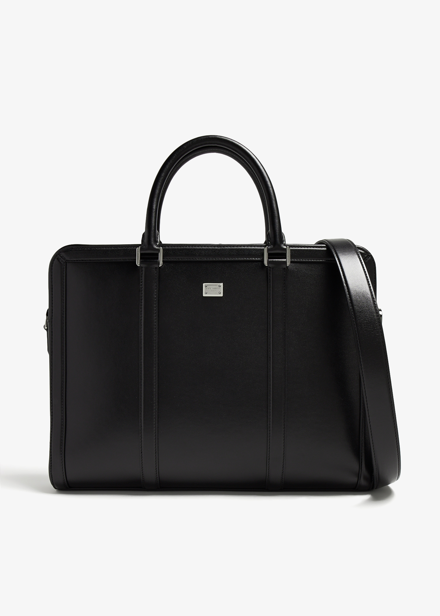 

Calfskin briefcase, Black