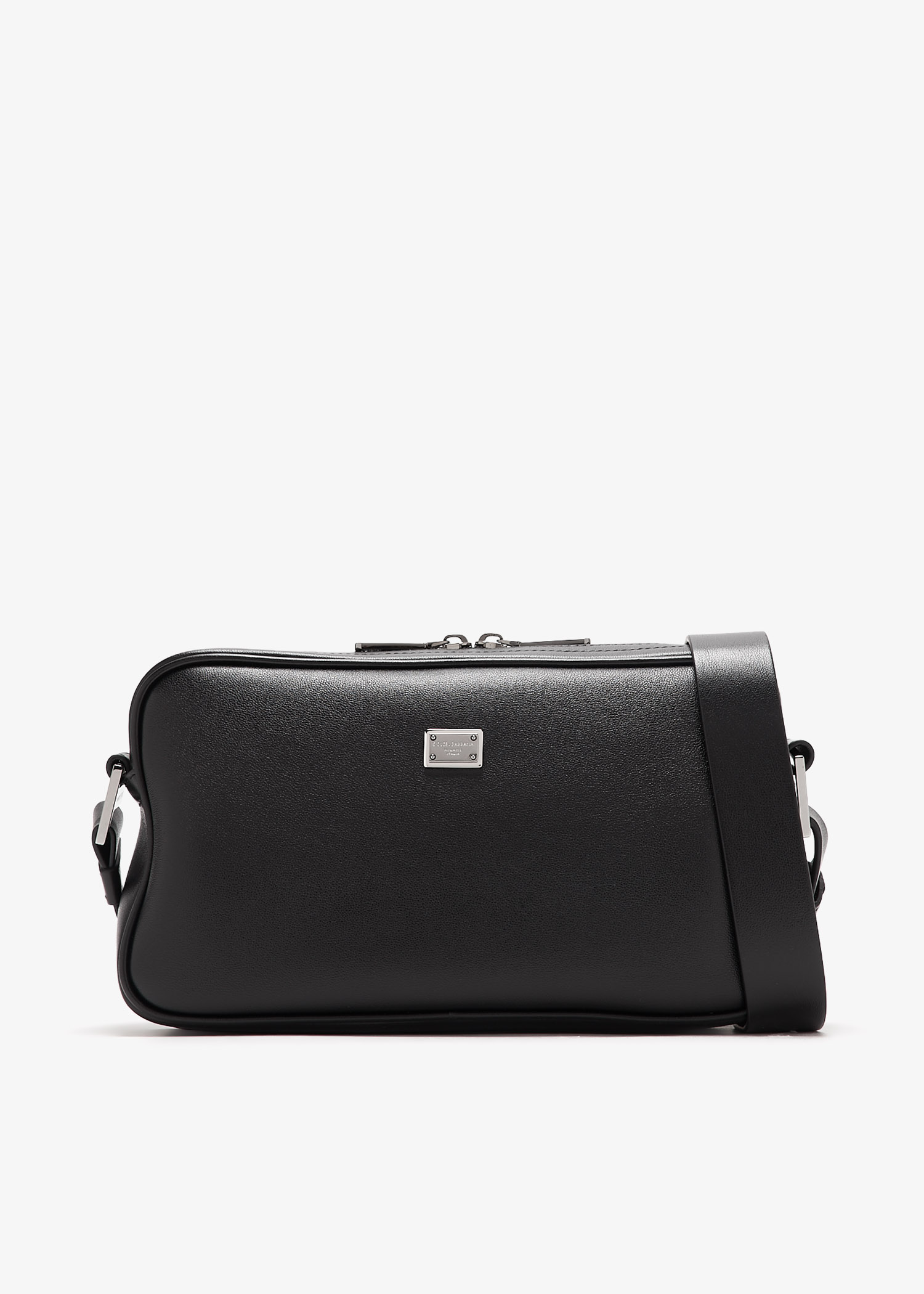 

Calfskin crossbody bag, Black