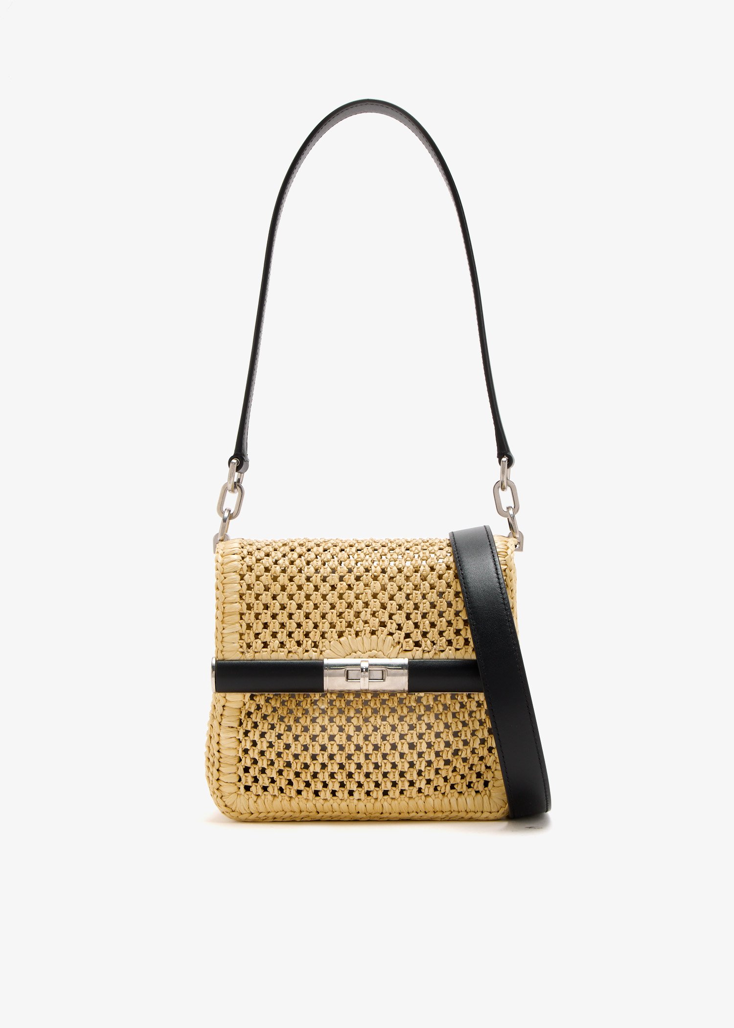 

Woven raffia bag, Beige