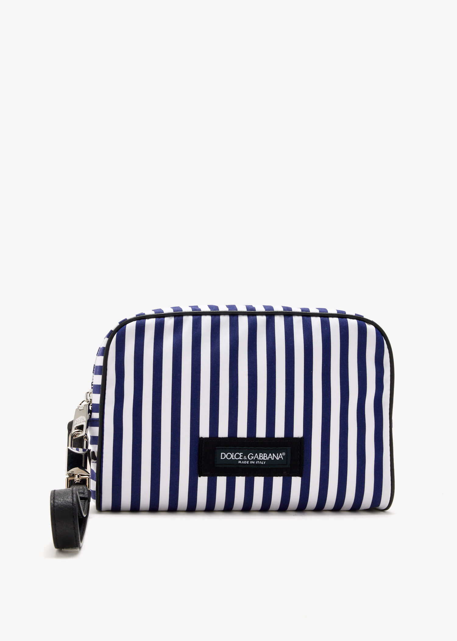 

Striped Poplin pouch, Printed