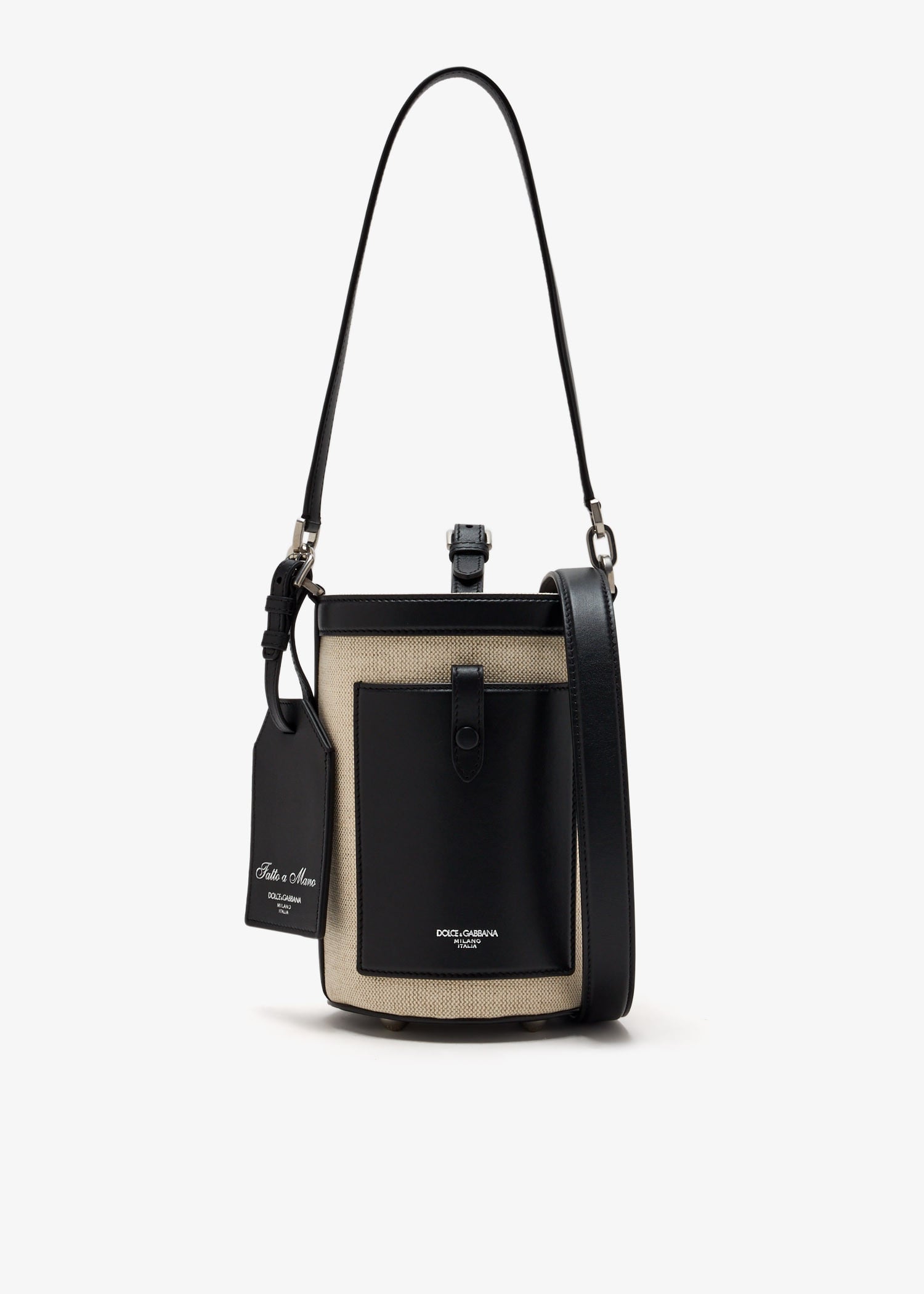 

Canvas bucket bag, Beige
