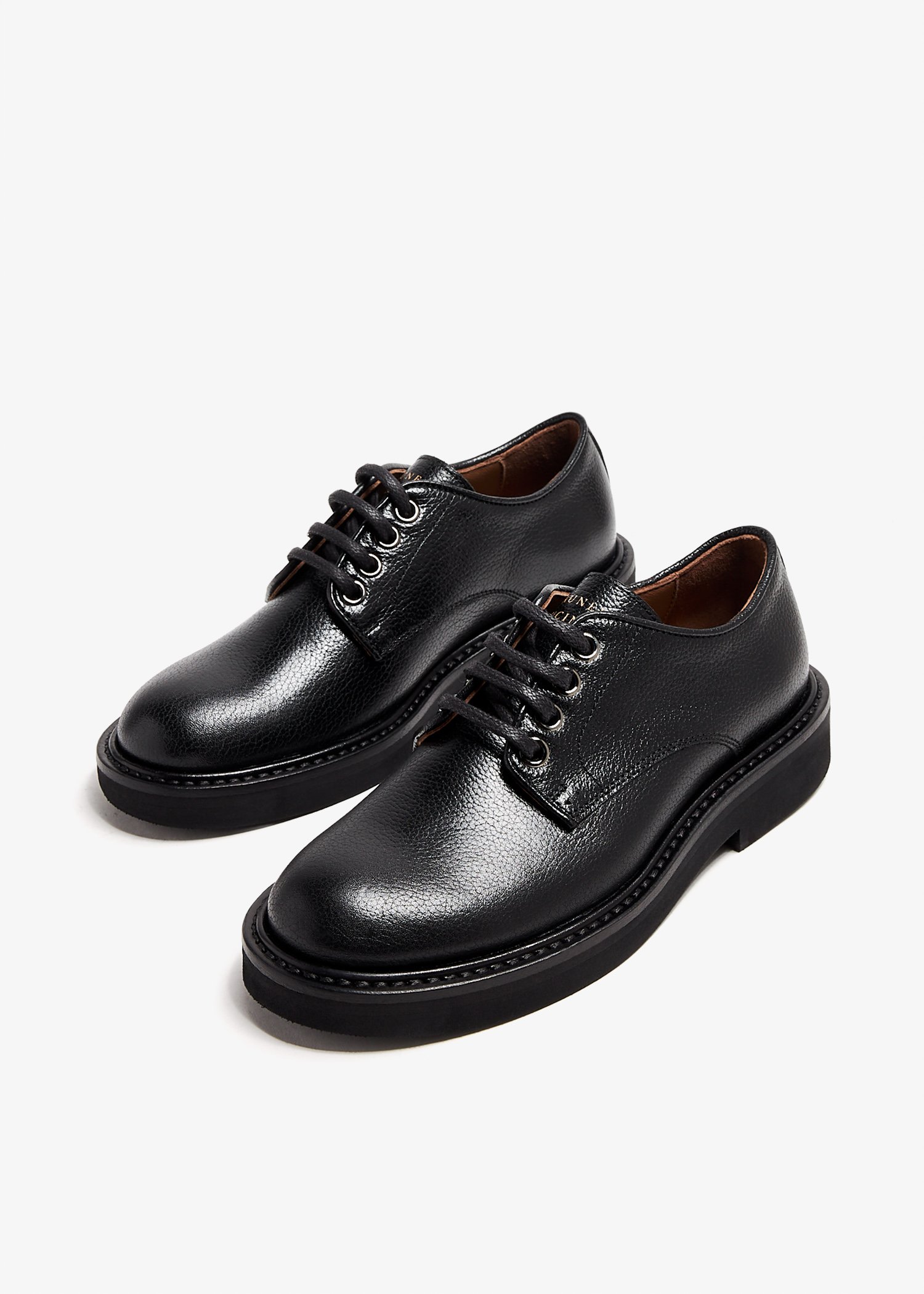 Brunello Cucinelli Leather Derby shoes for Boy - Black in