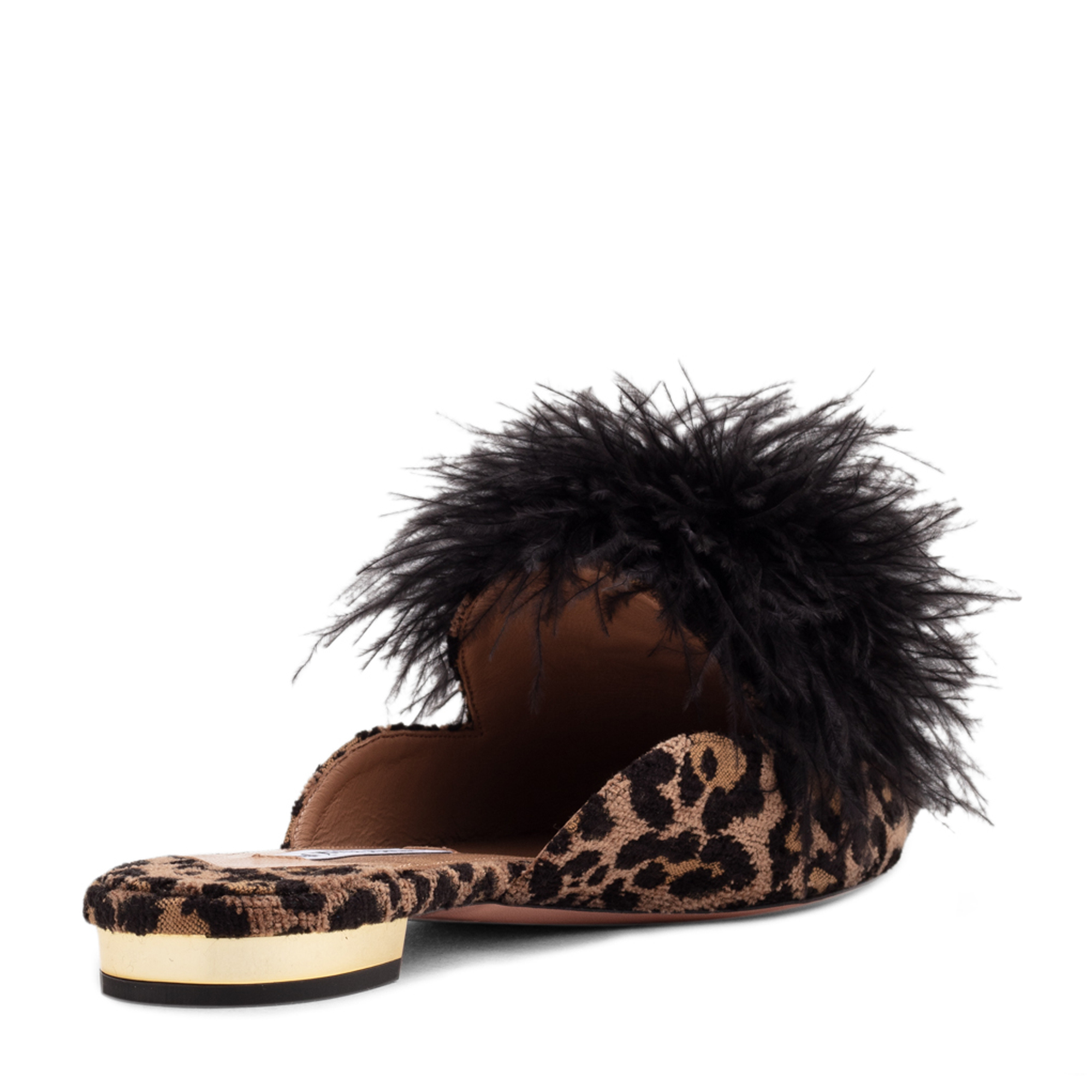 

Boudoir flat mules, Animal print