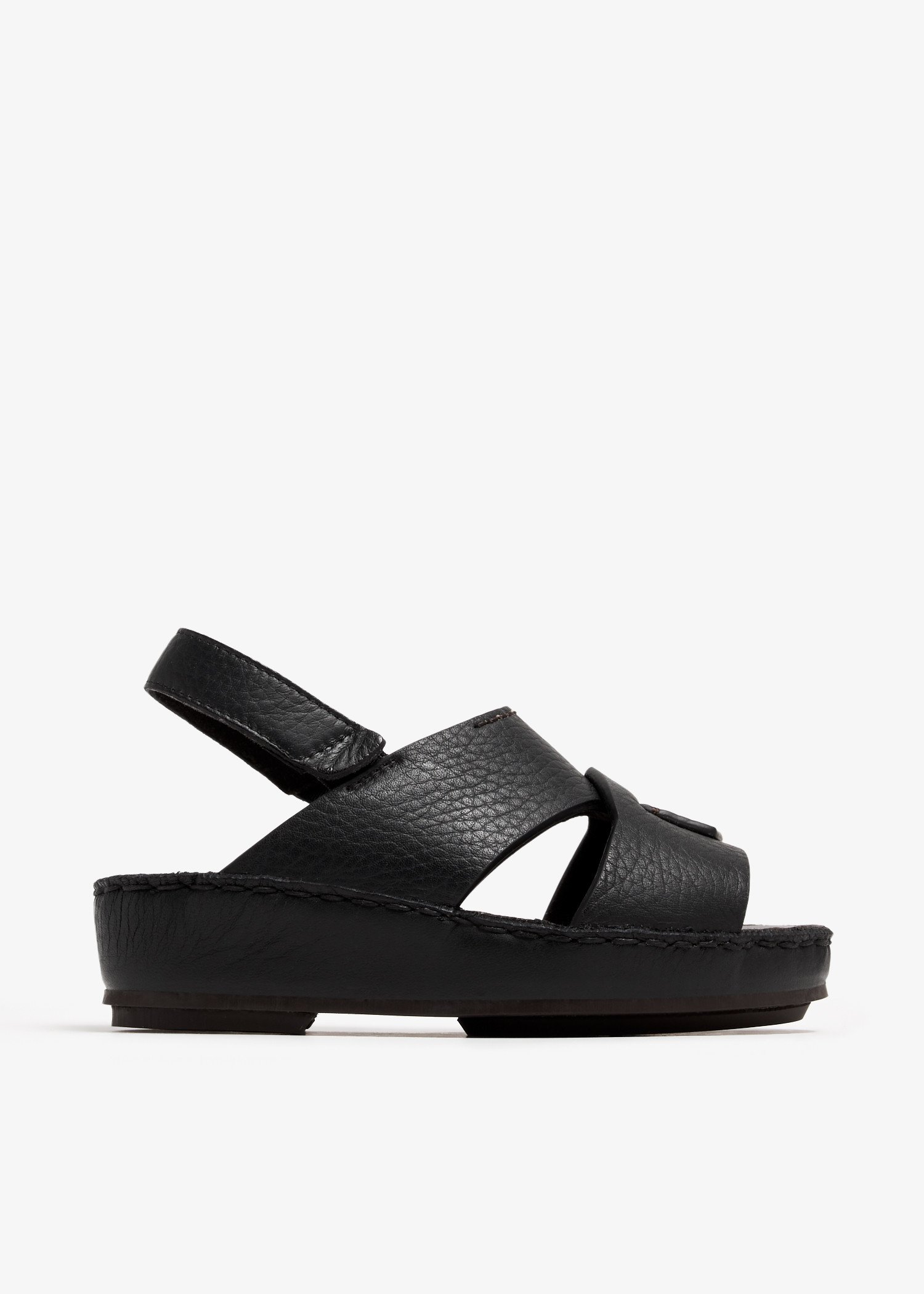 

Isola Piega Nuovo Cucire sandals, Black