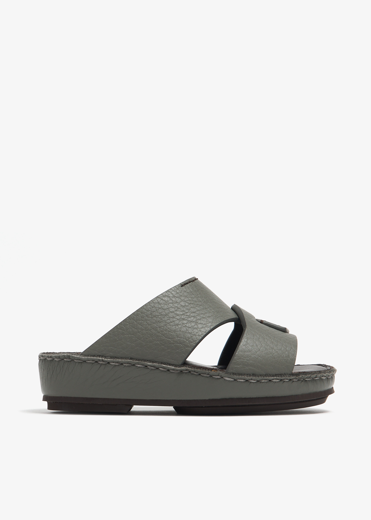 

Isola Piega Nuovo Cucire sandals, Grey