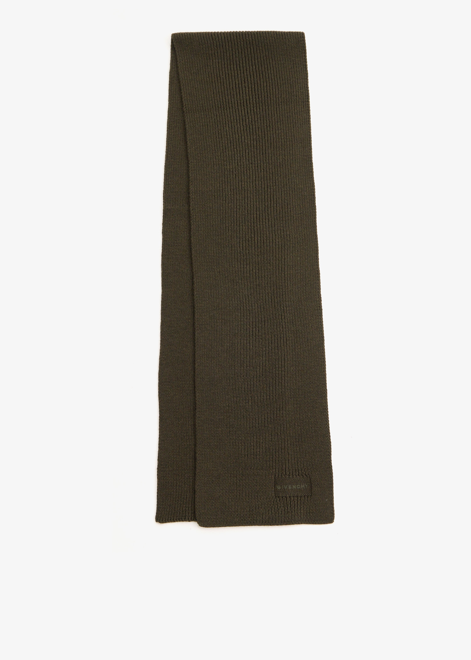 

Small Rib-knit scarf, Khaki