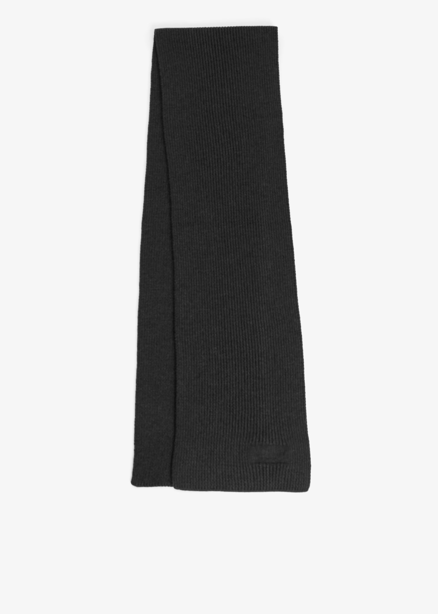 

Logo wool scarf, Black