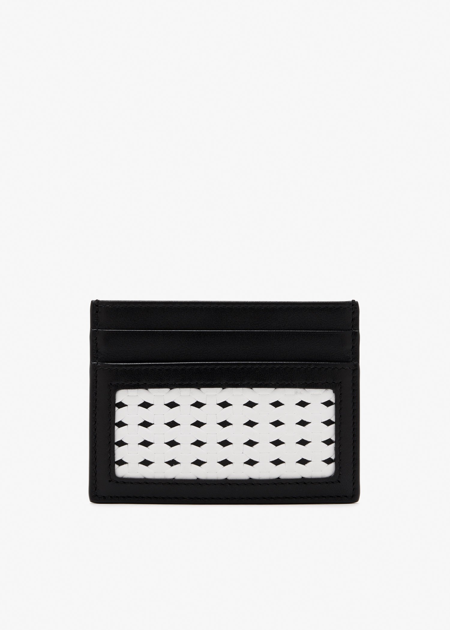 

Woven card holder, White