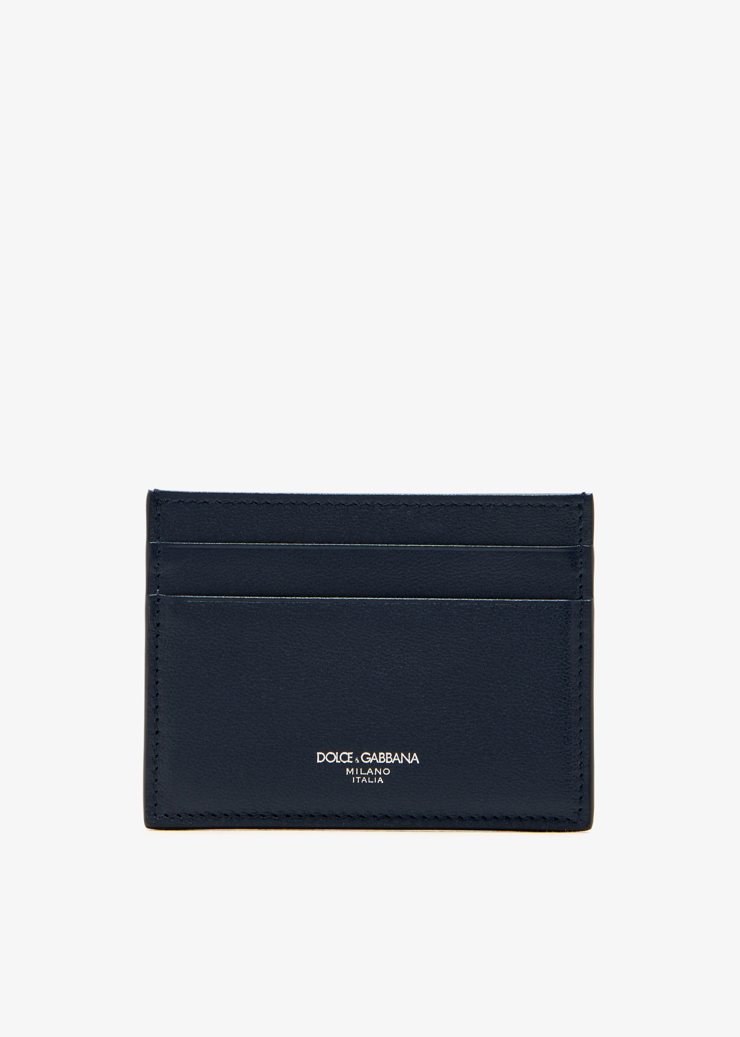 

Calfskin card holder, Navy