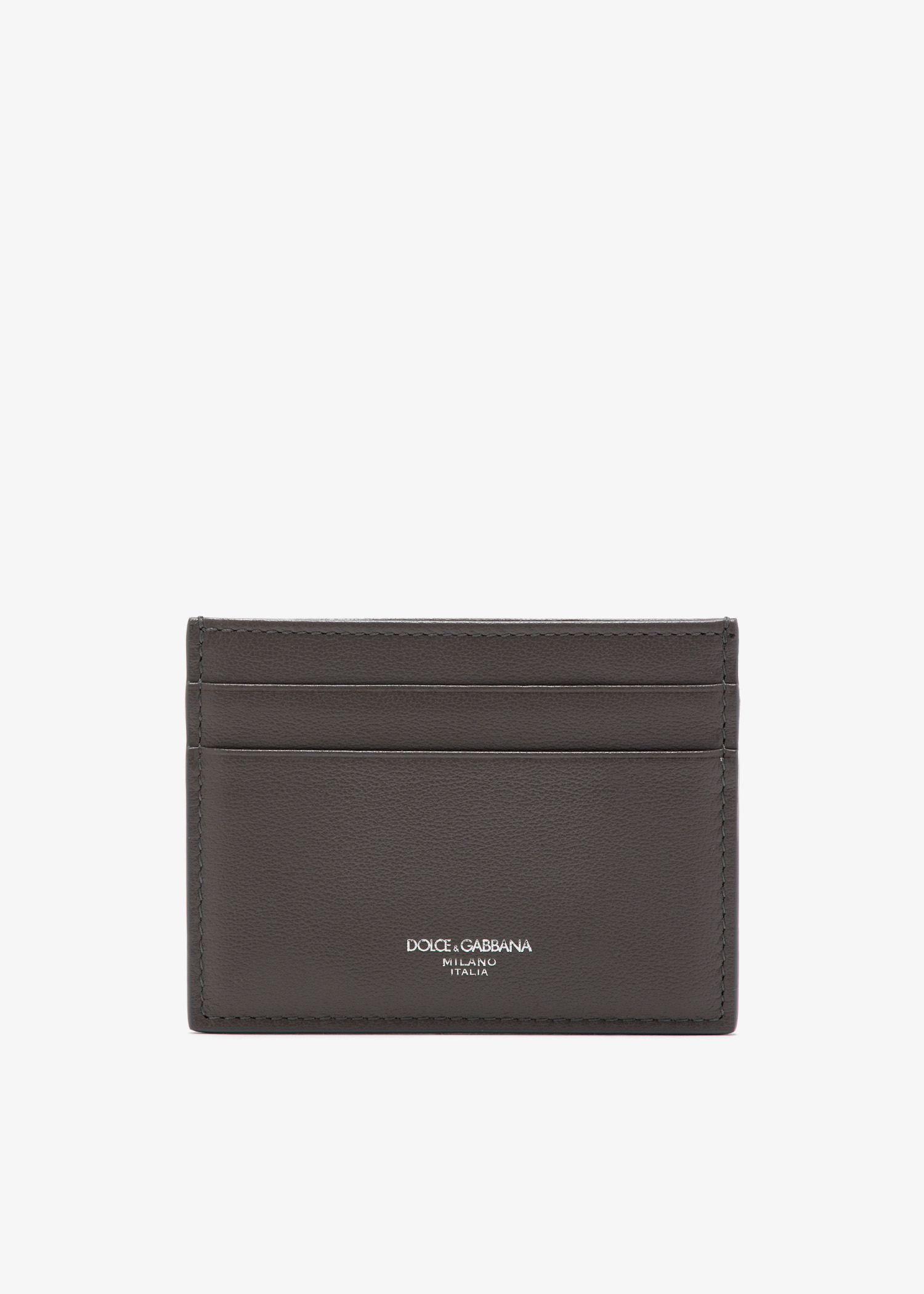 

Calfskin card holder, Grey