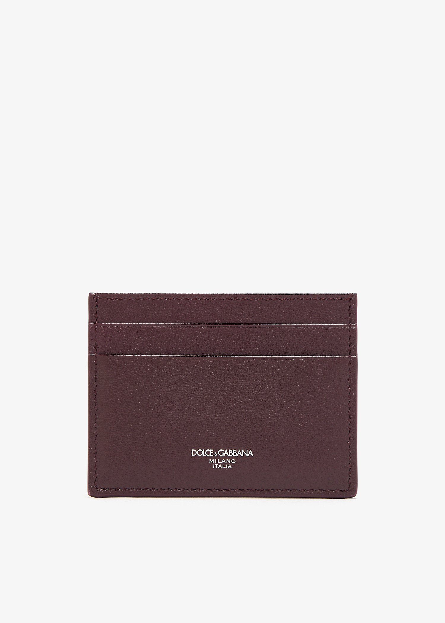 

Calfskin card holder, Burgundy