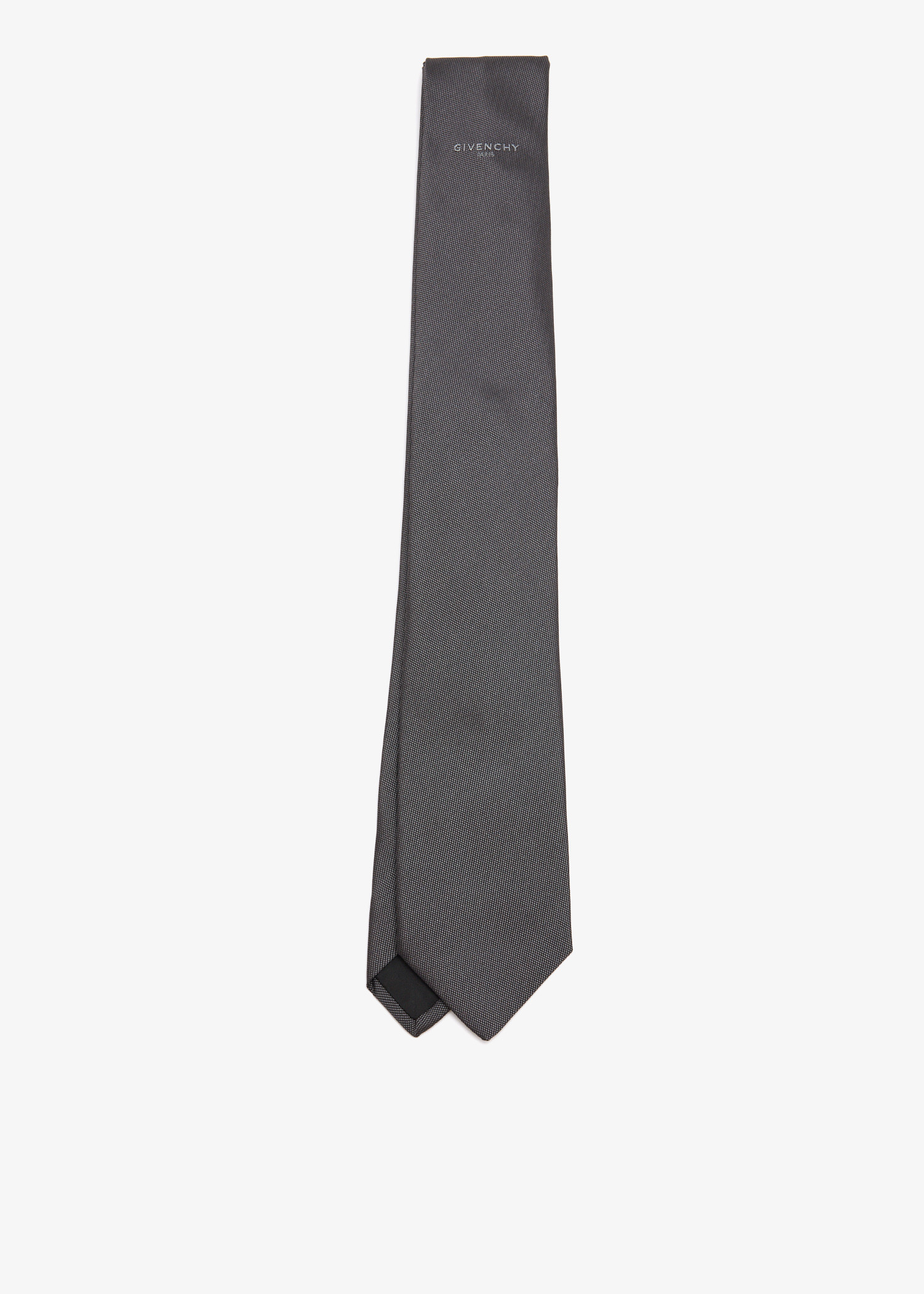 

Silk jacquard tie, Grey