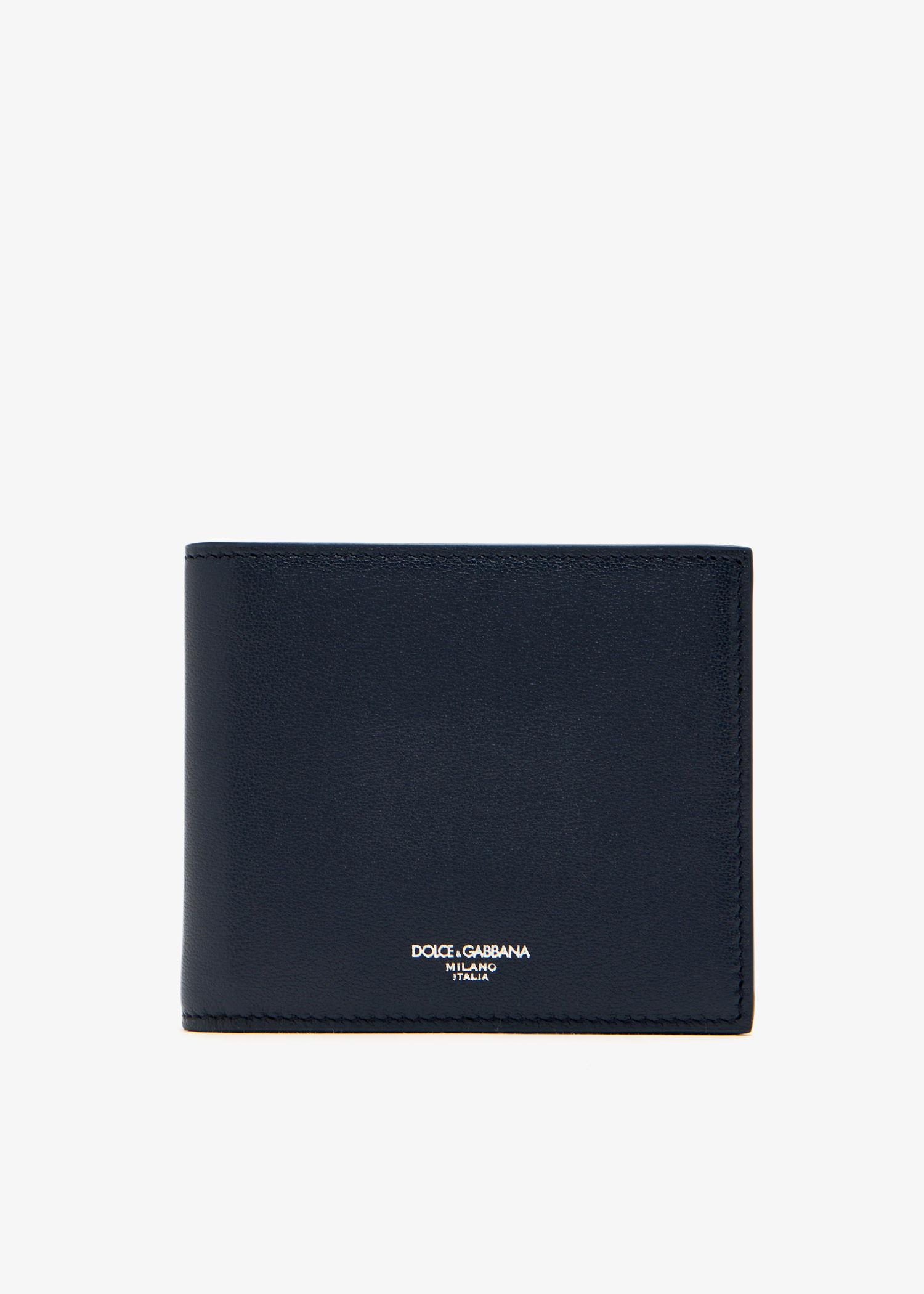 

Calfskin bifold wallet, Navy
