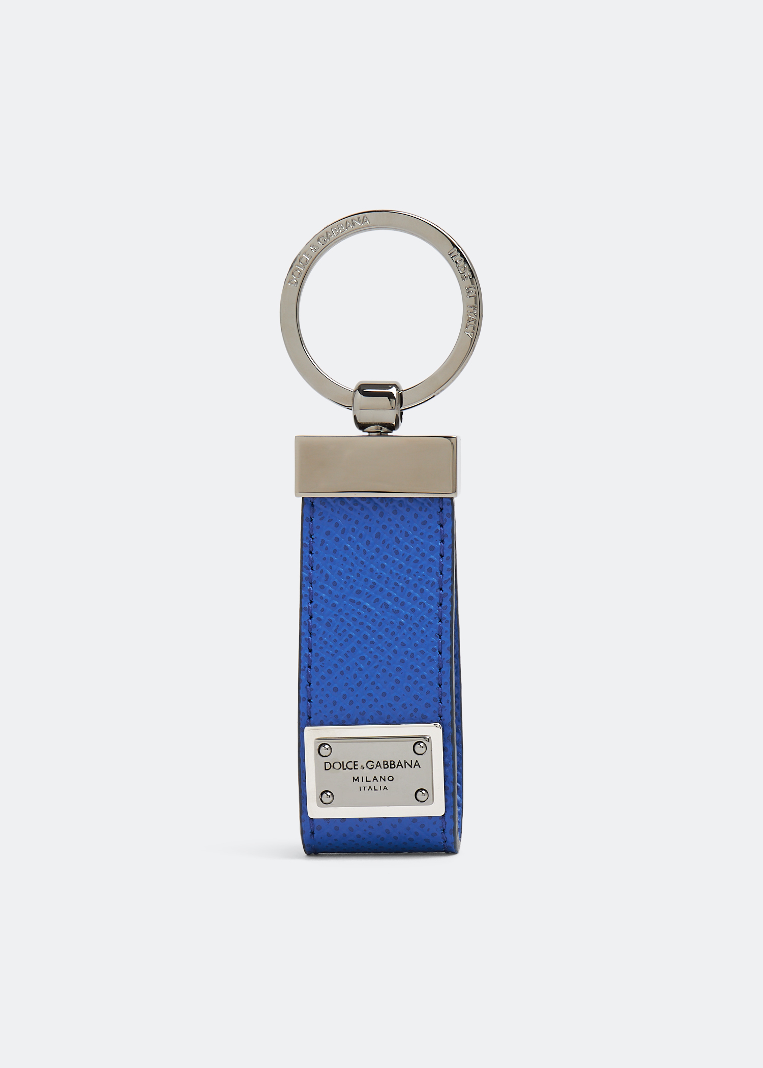 Dolce Gabbana Dauphine key chain for Men Blue in KSA Level Shoes