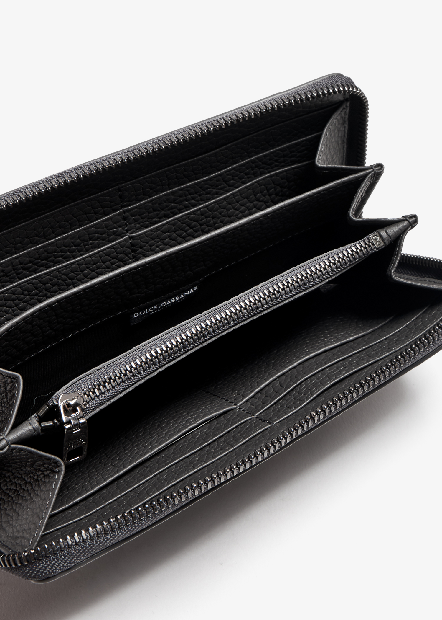 Dolce&Gabbana DG zip-around wallet for Men - Grey in UAE