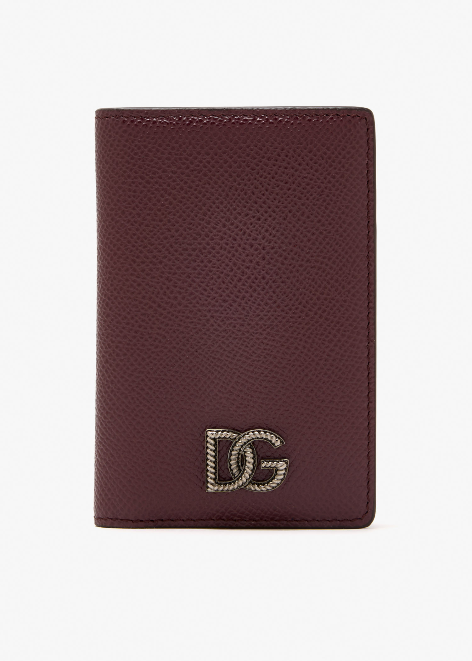 

Calfskin card holder, Burgundy