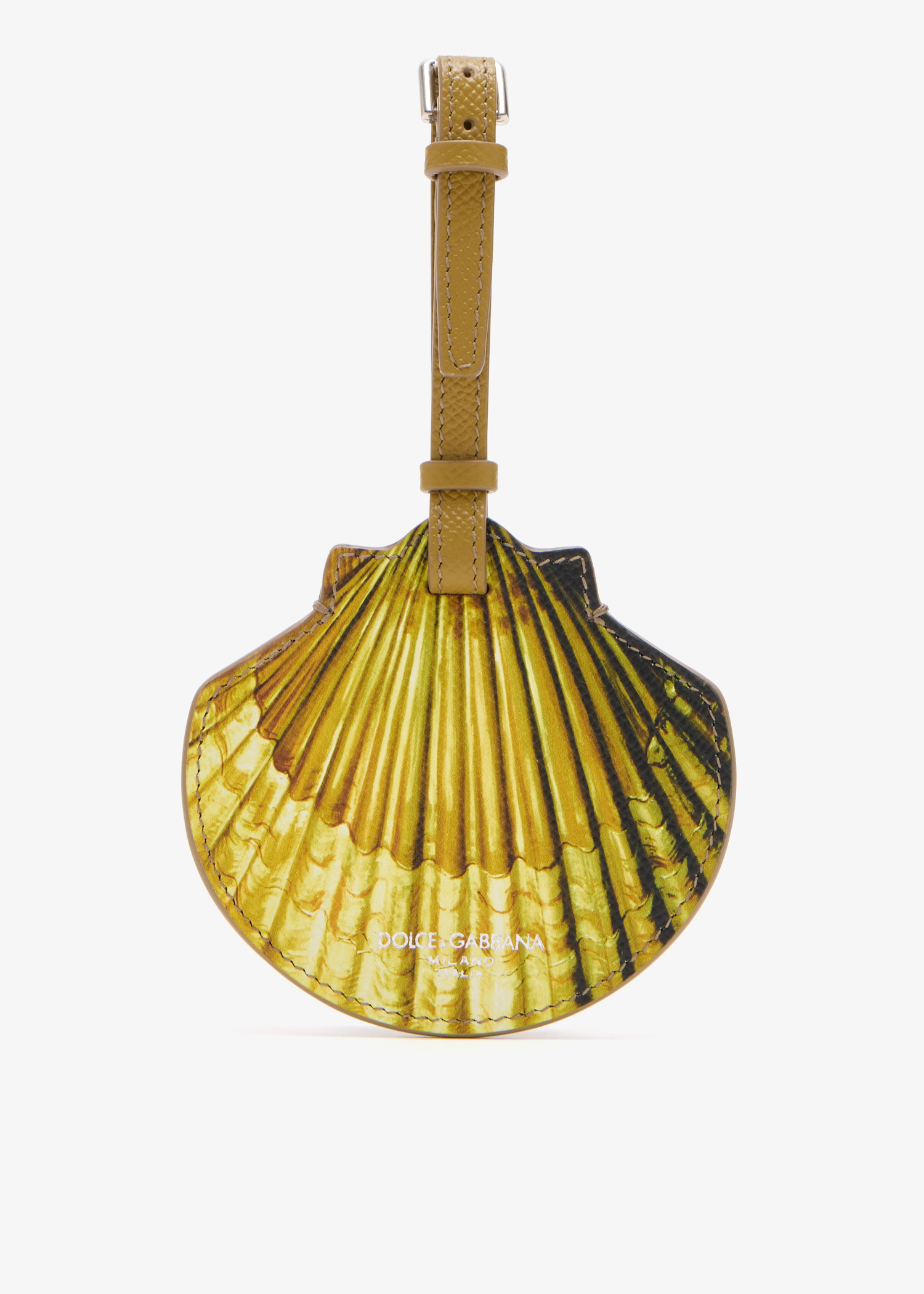 

Calfskin name tag, Yellow