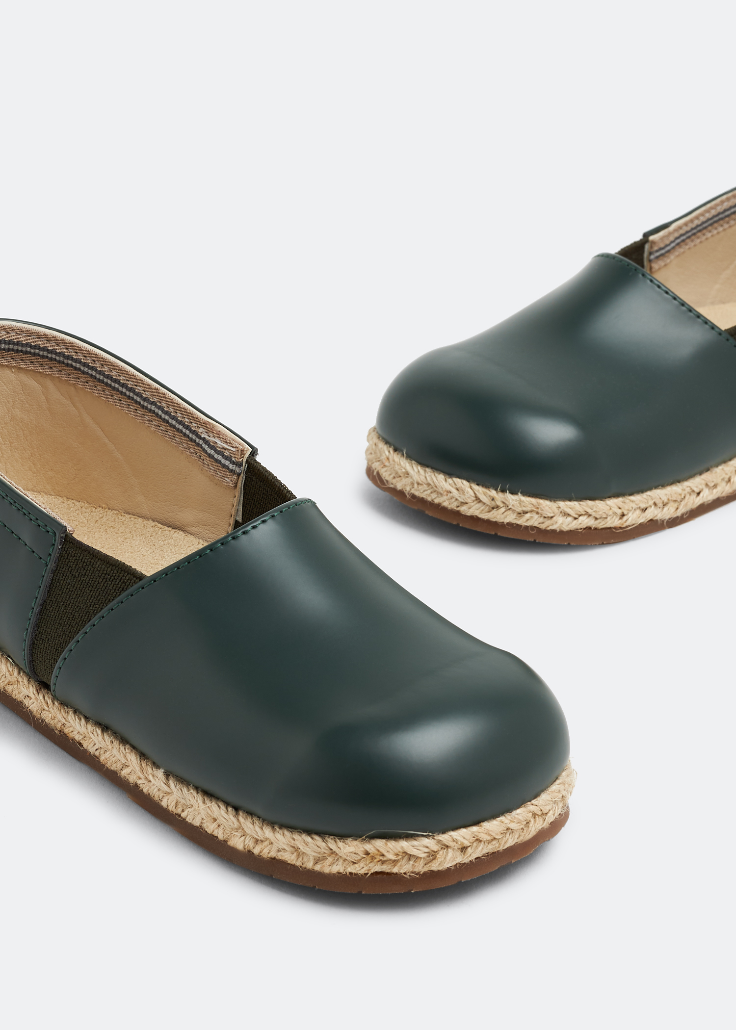 

Leather espadrilles, Green