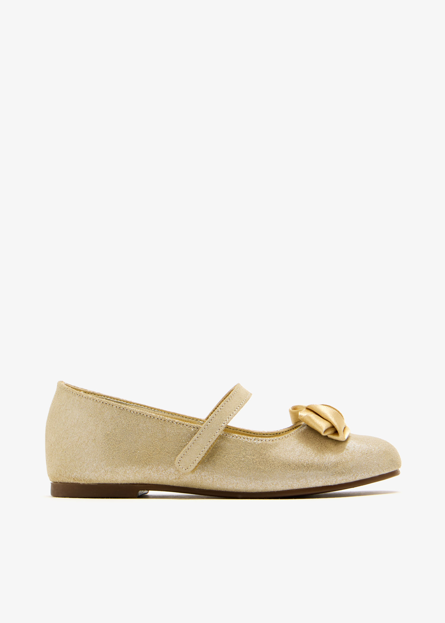 

Bow ballerinas, Gold