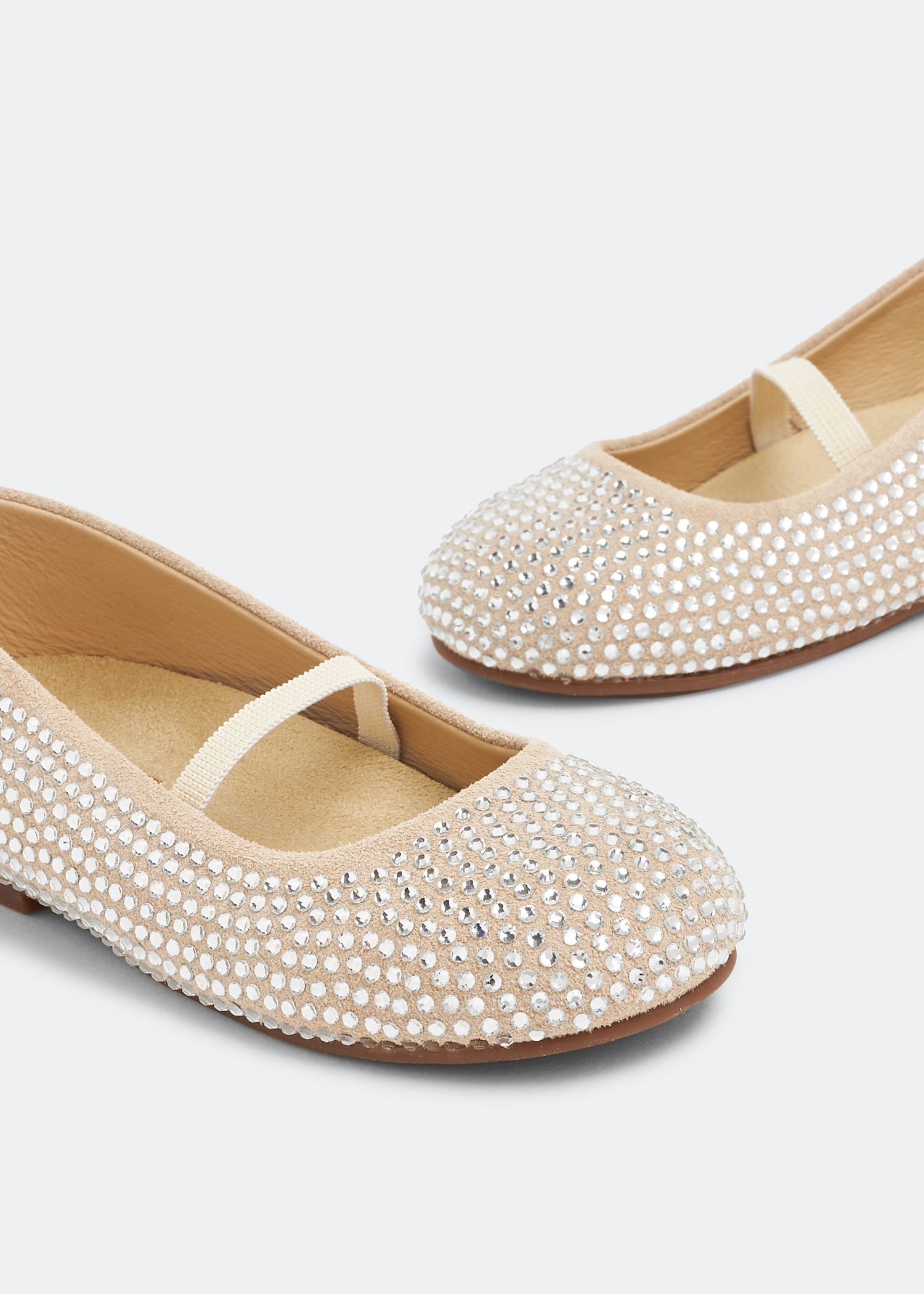 

Crystal ballet flats, Pink