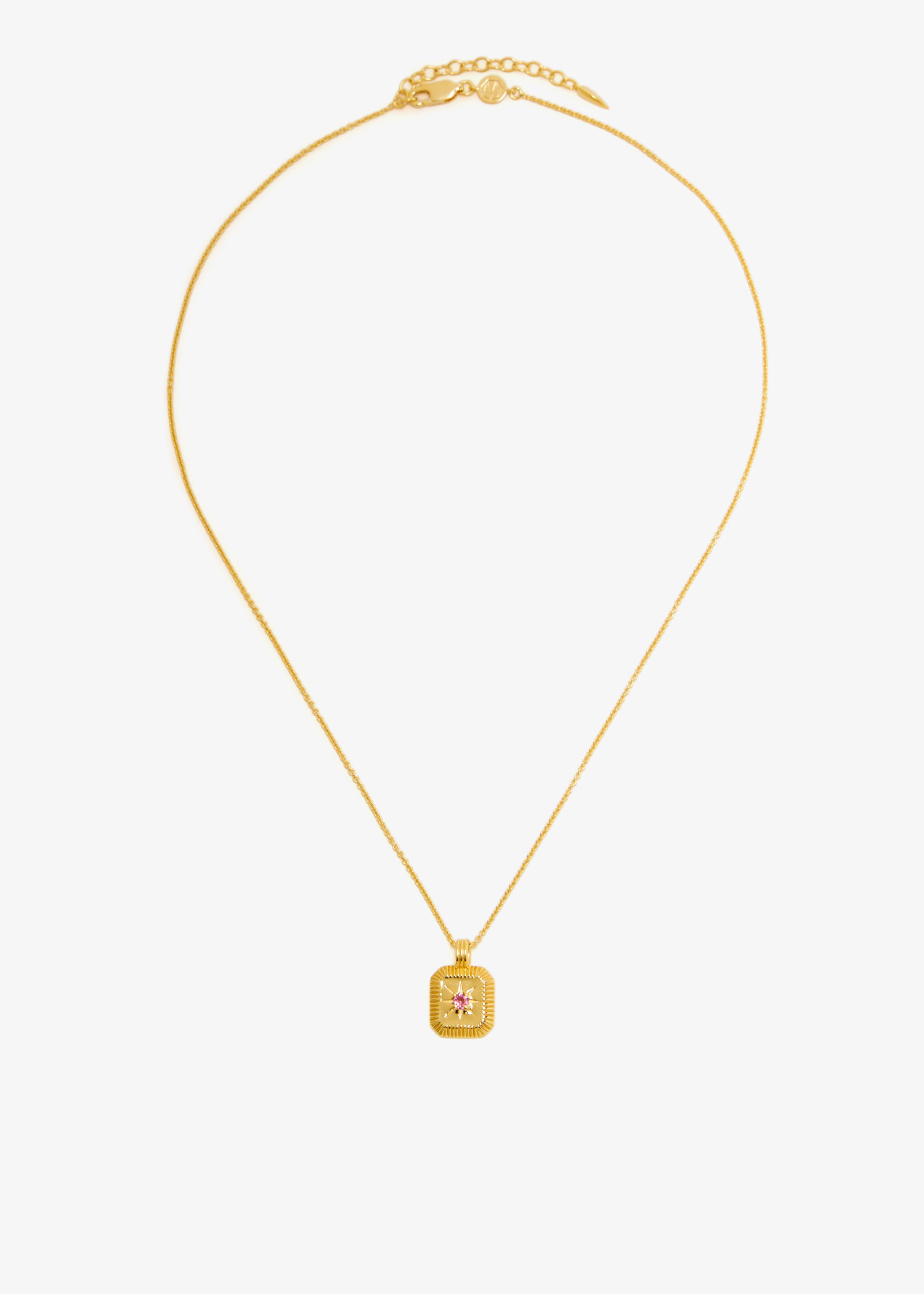 

October Birthstone pendant necklace, Gold
