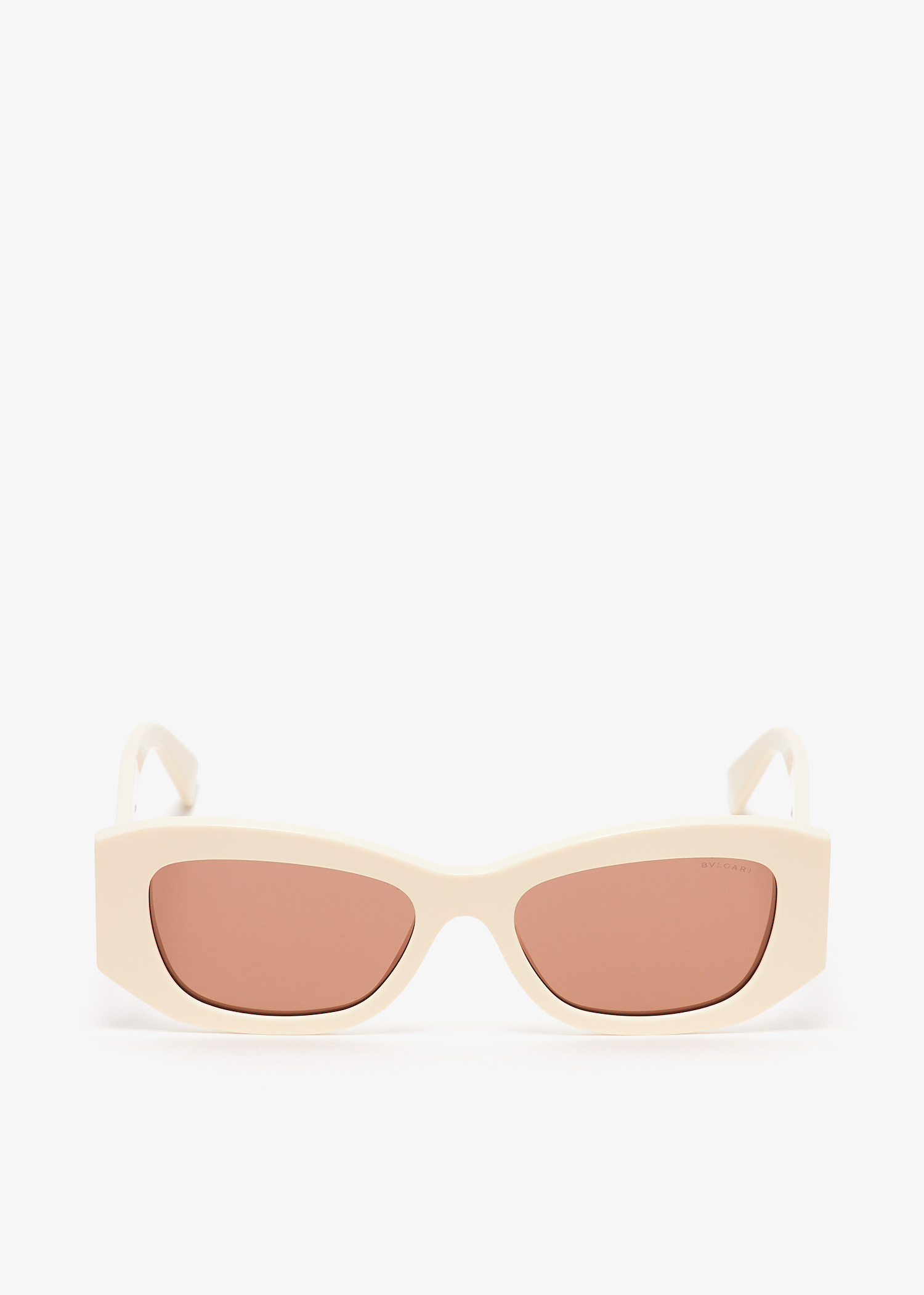 

Bvlgari Roma geometric sunglasses, White
