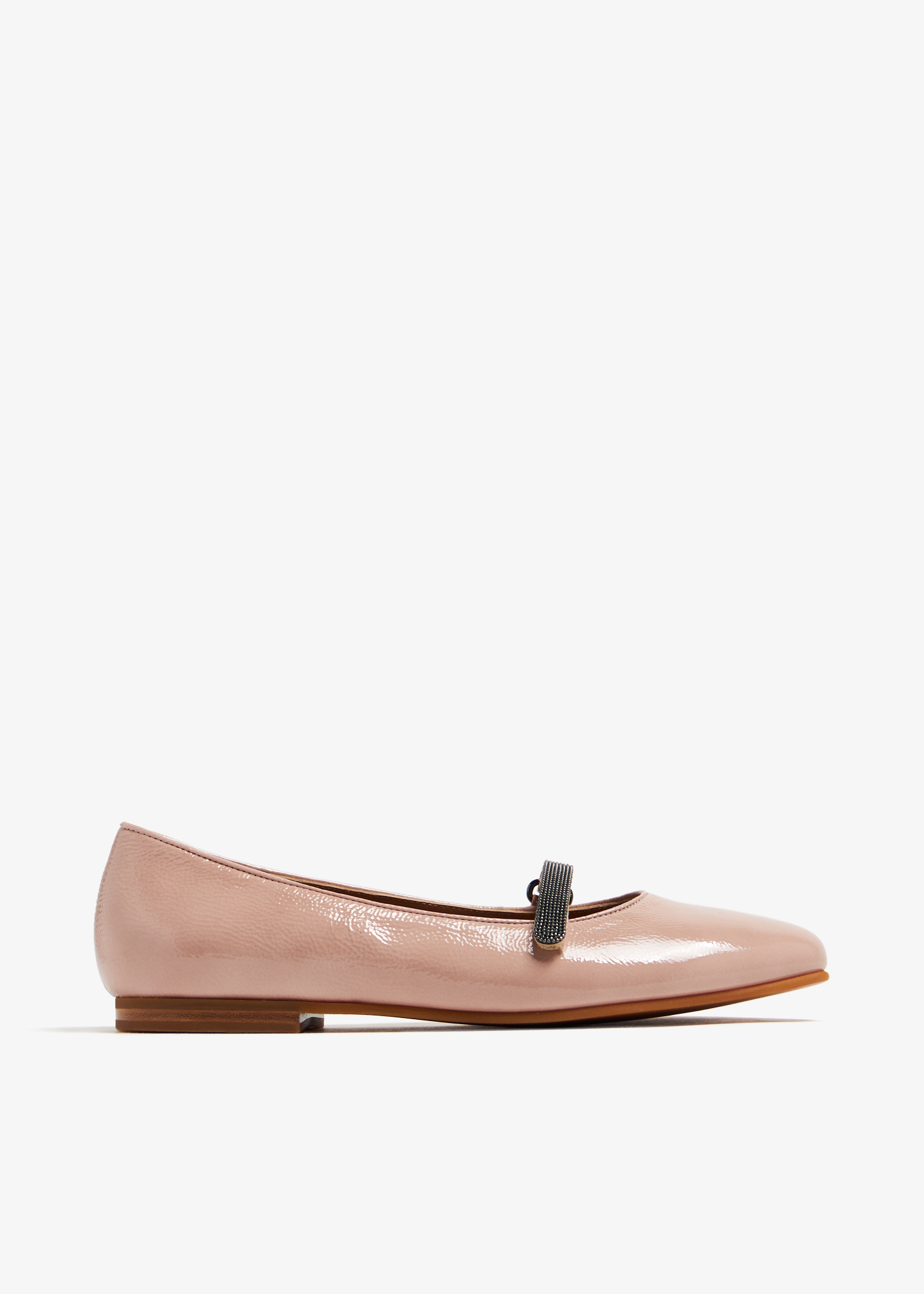 

Monili leather ballerinas, Pink