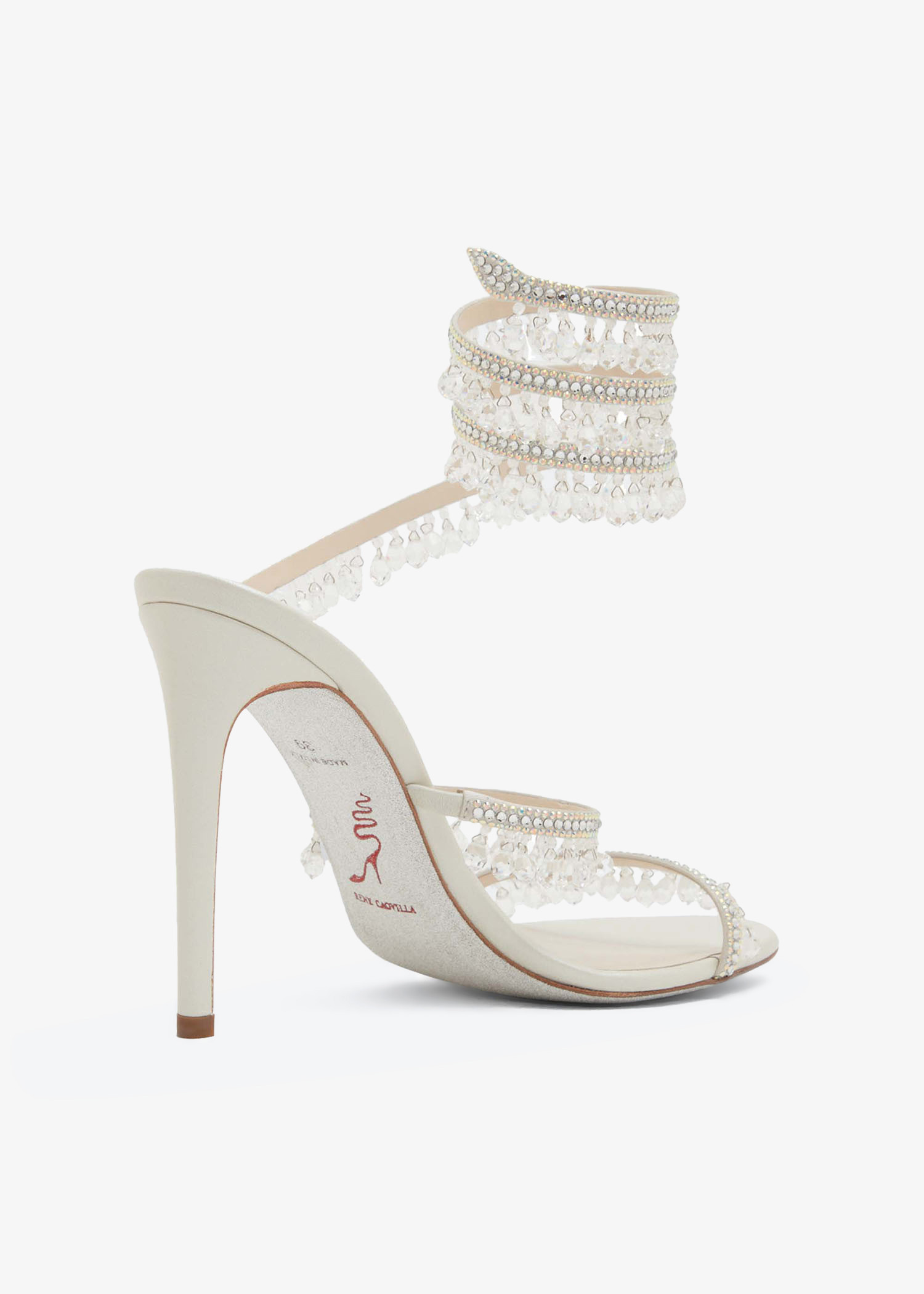 René Caovilla Chandelier crystal sandals for Women - White René Caovilla Chandelier crystal sandals for Women - White